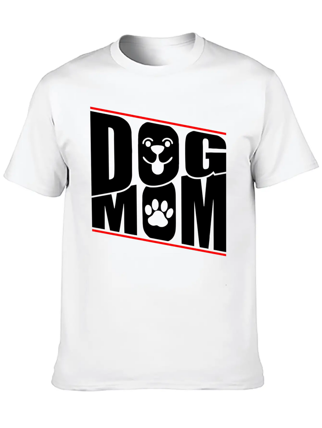 DOG MOM Stylish Everyday T-Shirt – Unisex Basic Cotton Tee