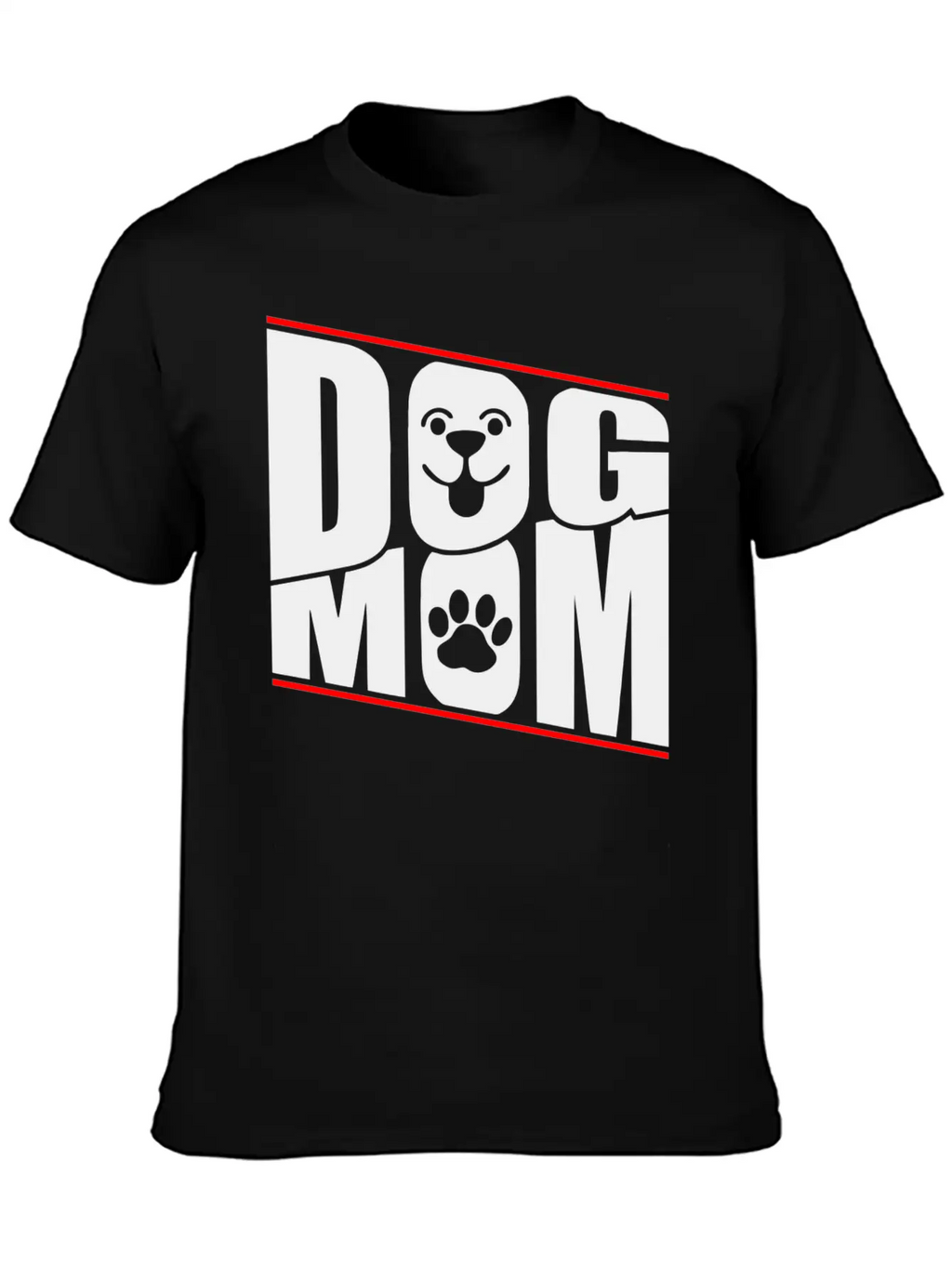 DOG MOM Stylish Everyday T-Shirt – Unisex Basic Cotton Tee