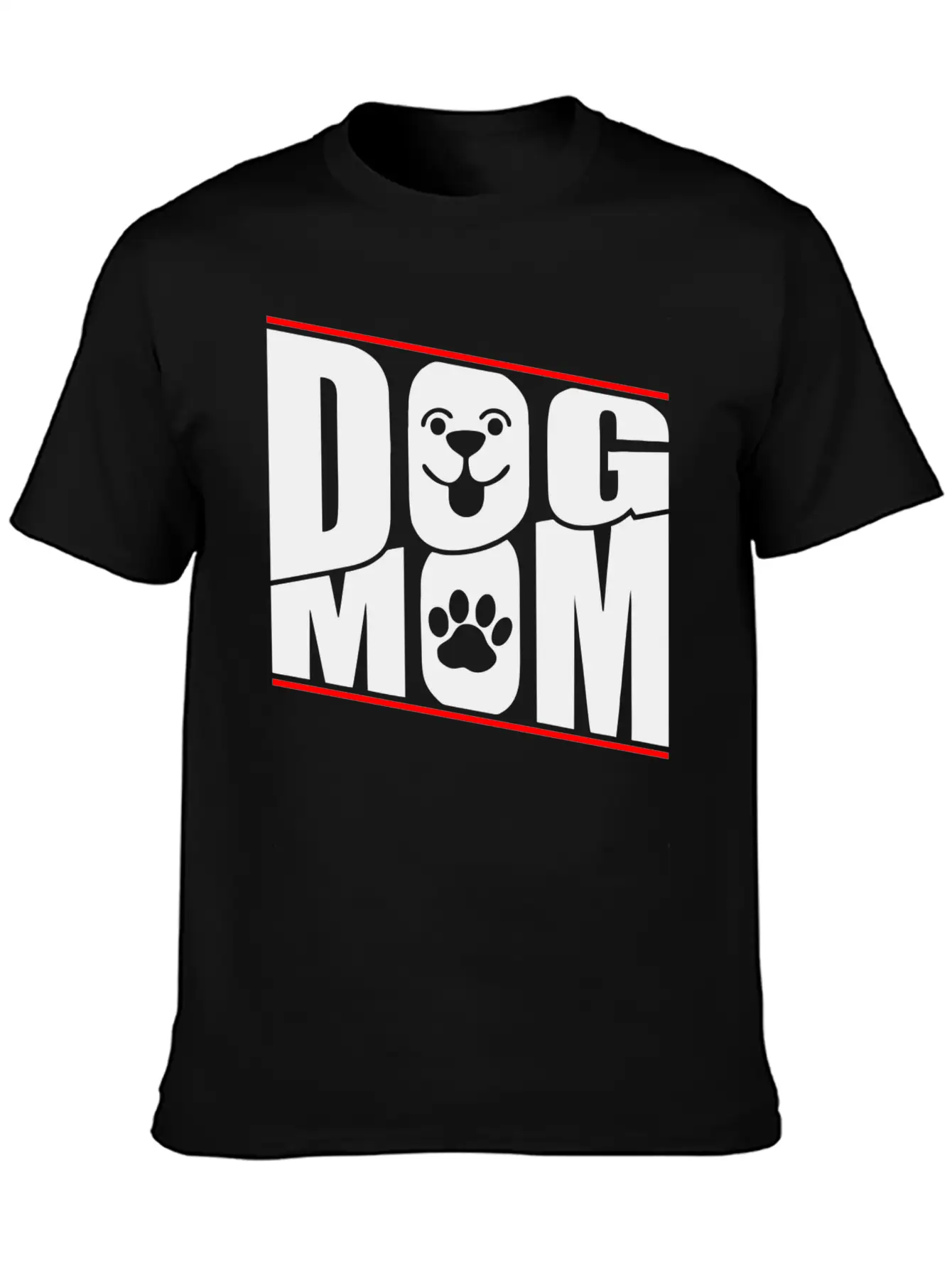 DOG MOM Stylish Everyday T-Shirt – Unisex Basic Cotton Tee