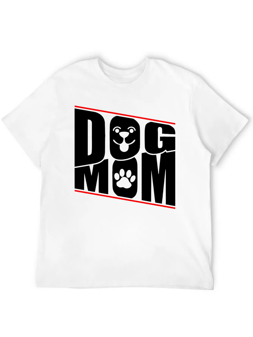 DOG MOM Stylish Everyday T-Shirt – Unisex Basic Cotton Tee