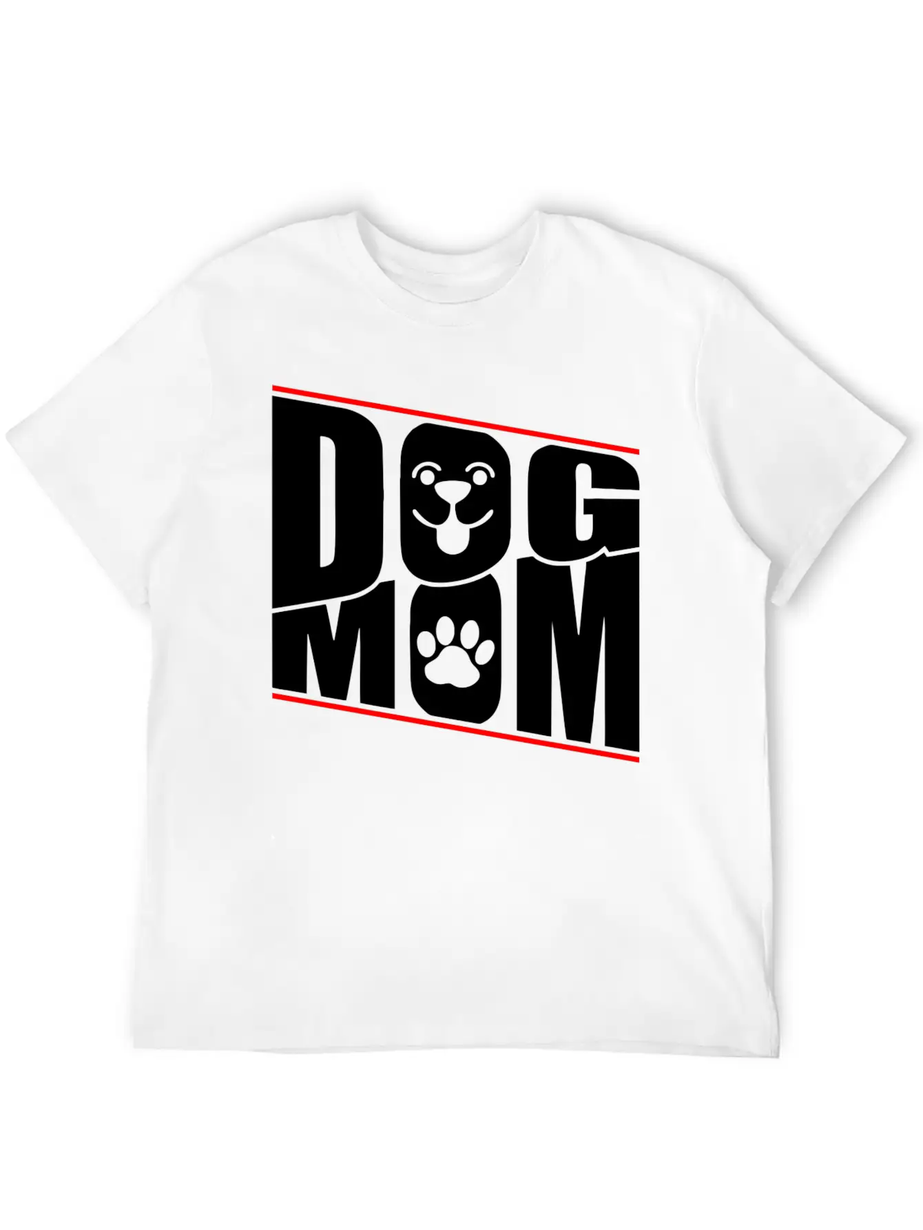 DOG MOM Stylish Everyday T-Shirt – Unisex Basic Cotton Tee