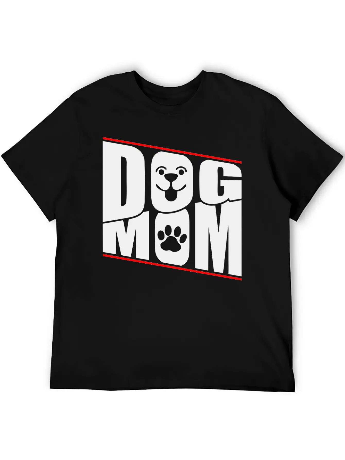 DOG MOM Stylish Everyday T-Shirt – Unisex Basic Cotton Tee