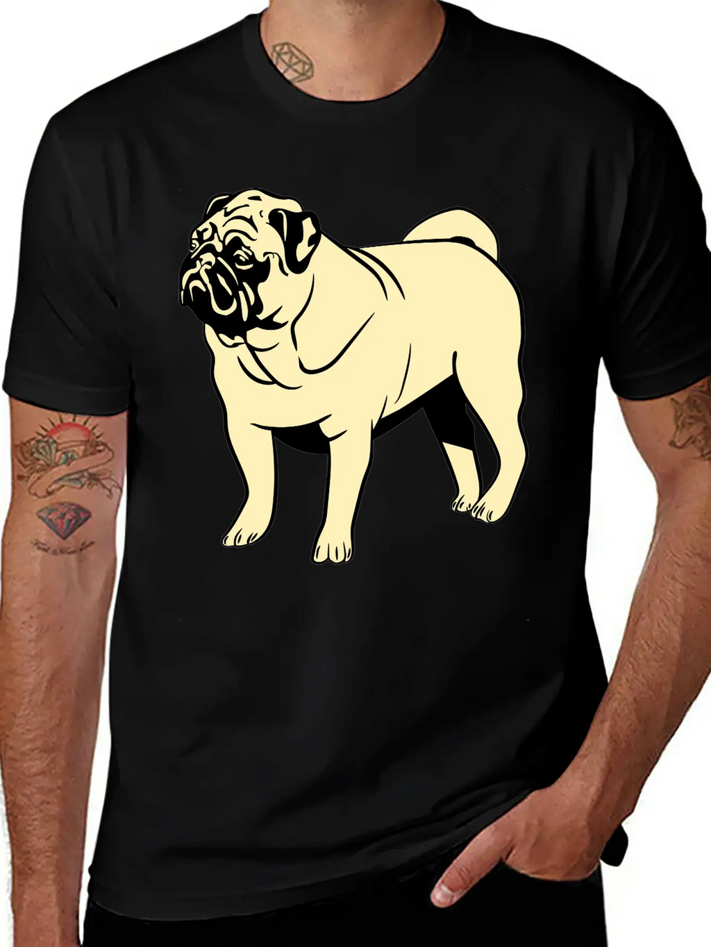 Dog Mops Timeless Short Sleeve Tee – Comfy And Minimalist Design