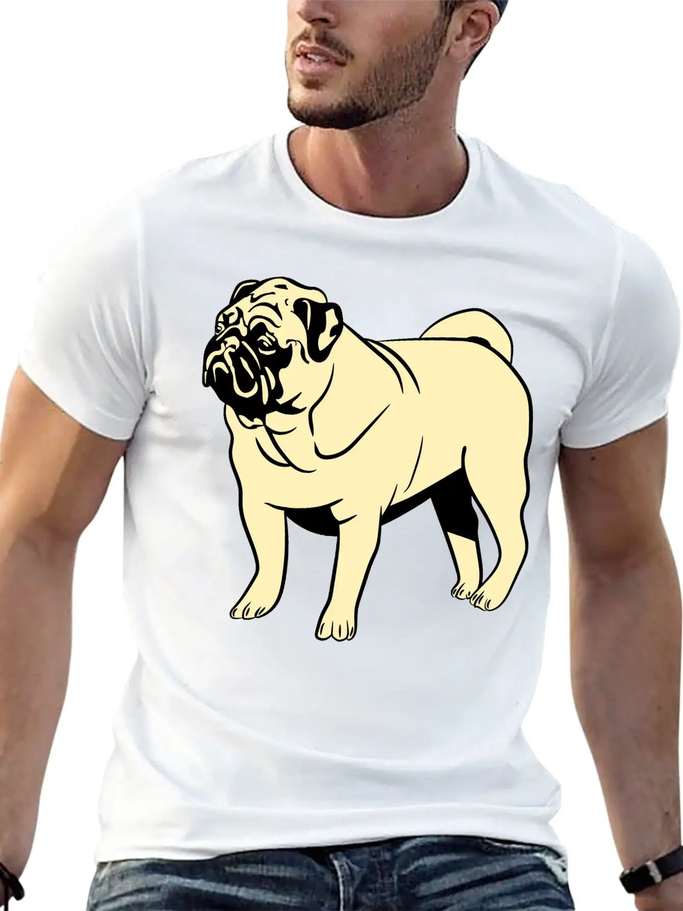 Dog Mops Timeless Short Sleeve Tee – Comfy And Minimalist Design