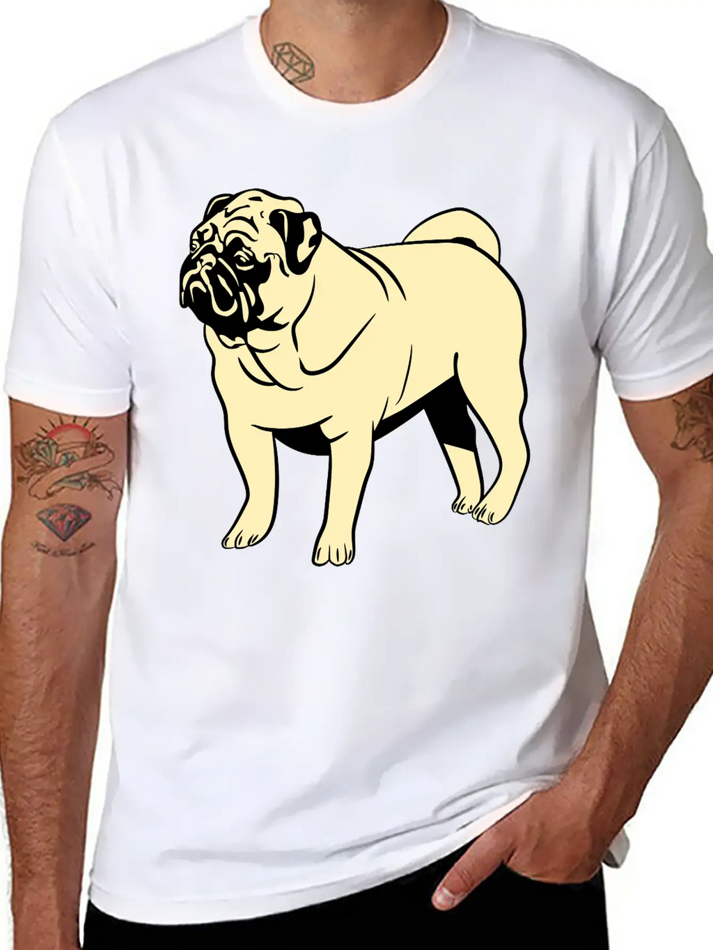 Dog Mops Timeless Short Sleeve Tee – Comfy And Minimalist Design