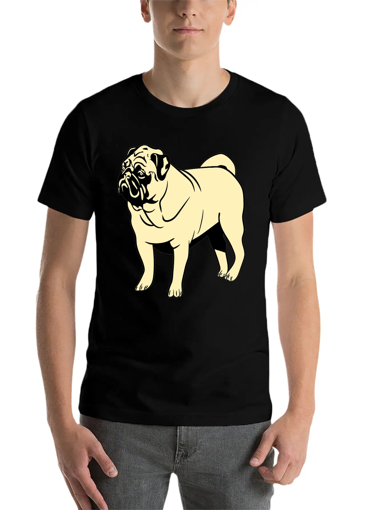 Dog Mops Timeless Short Sleeve Tee – Comfy And Minimalist Design