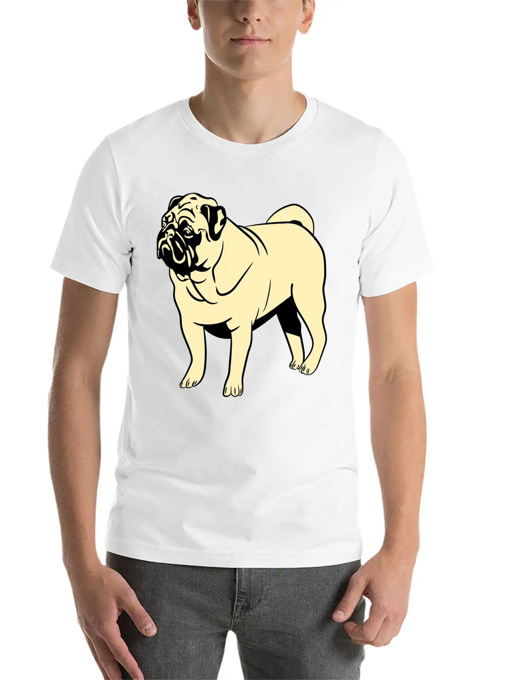 Dog Mops Timeless Short Sleeve Tee – Comfy And Minimalist Design