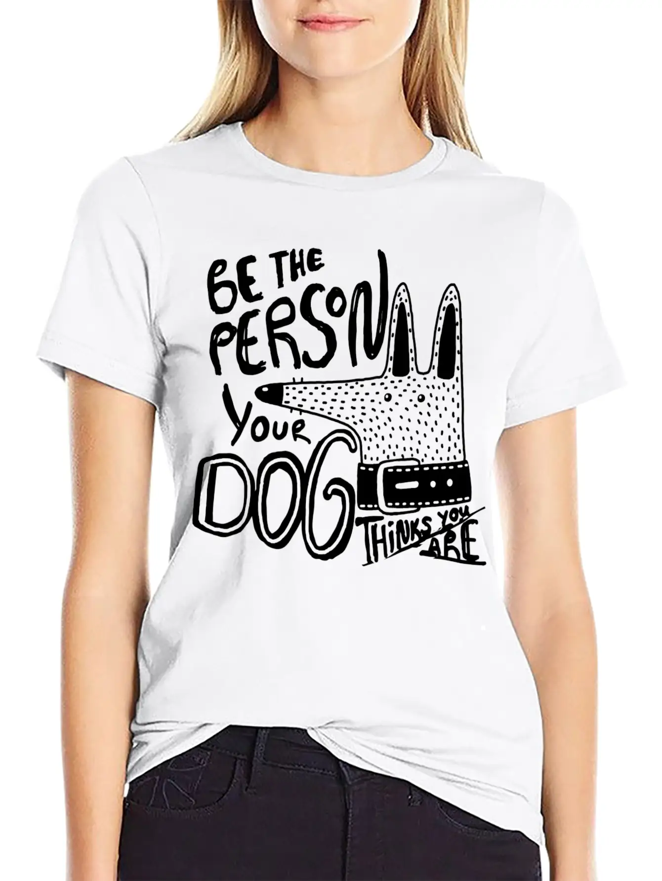 Dog Owner Be The Person Your Dog Thinks You Are Classic Cotton Tee – Unisex Comfort For Any Season