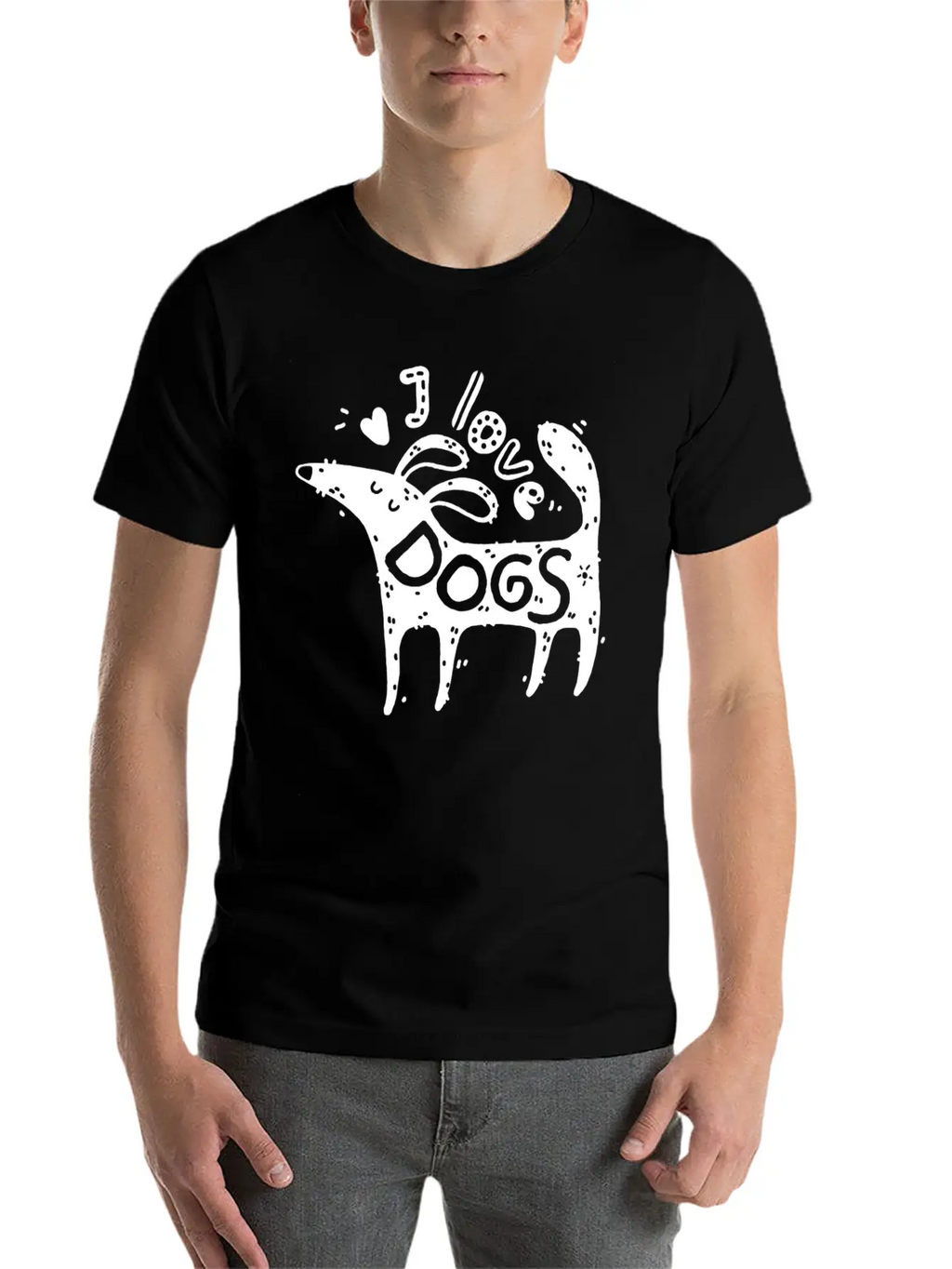Dog Owner Dog Lover I Love Dogs Pet Puppy Breathable Graphic T-Shirt – Perfect For Casual Days