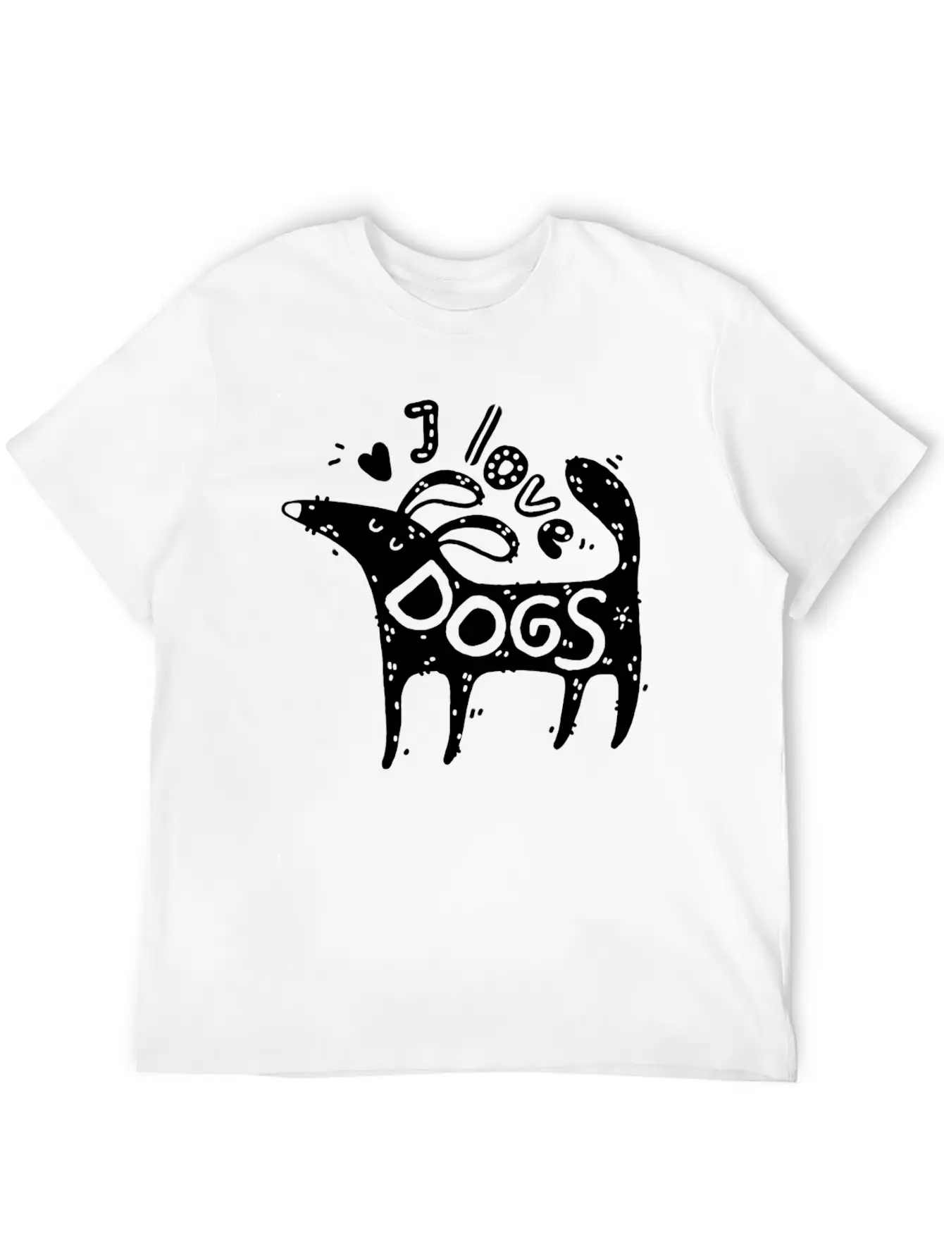 Dog Owner Dog Lover I Love Dogs Pet Puppy Breathable Graphic T-Shirt – Perfect For Casual Days