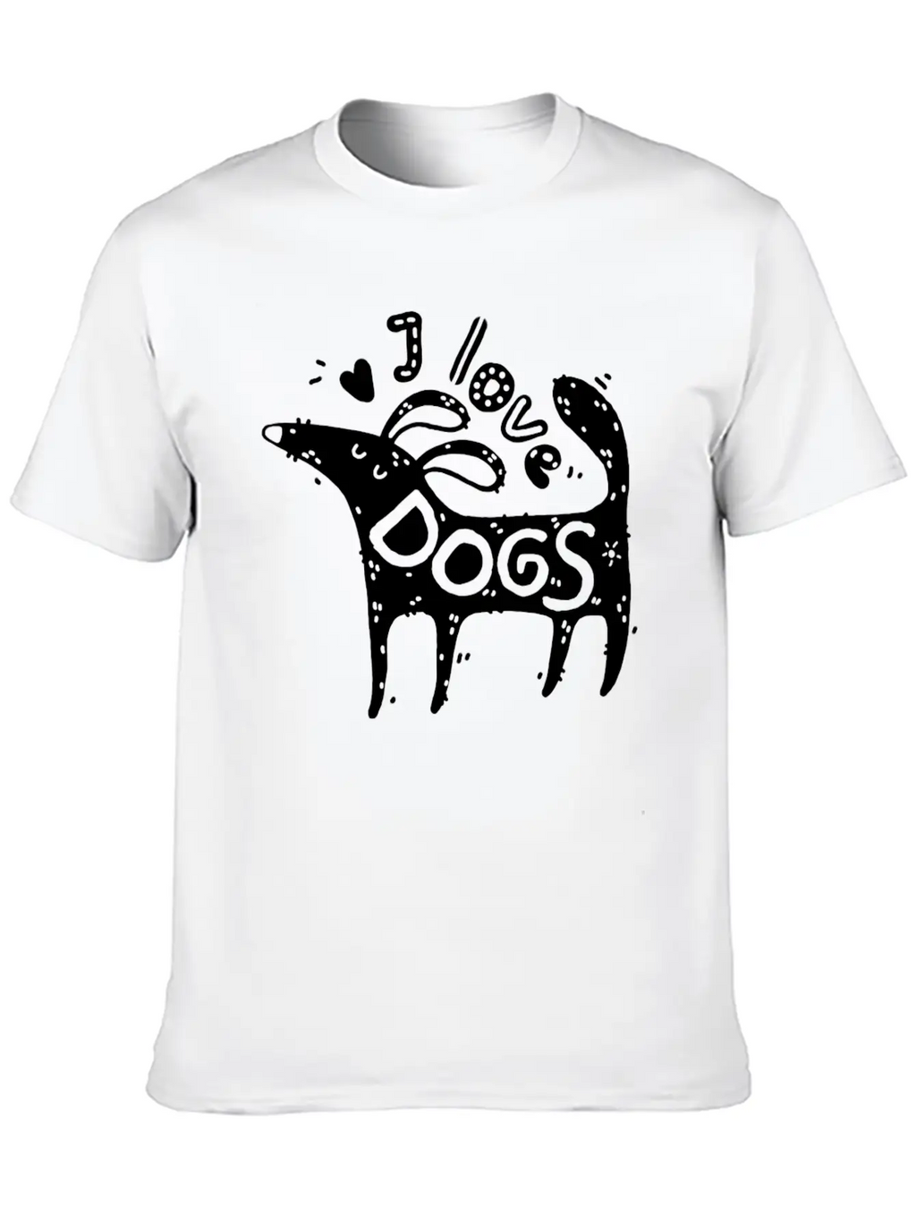 Dog Owner Dog Lover I Love Dogs Pet Puppy Breathable Graphic T-Shirt – Perfect For Casual Days