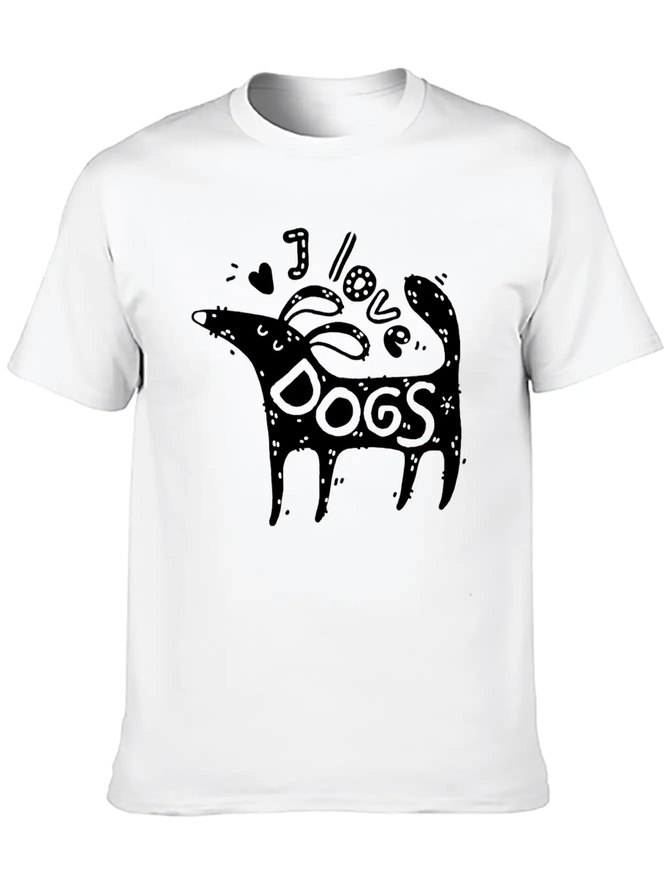 Dog Owner Dog Lover I Love Dogs Pet Puppy Breathable Graphic T-Shirt – Perfect For Casual Days