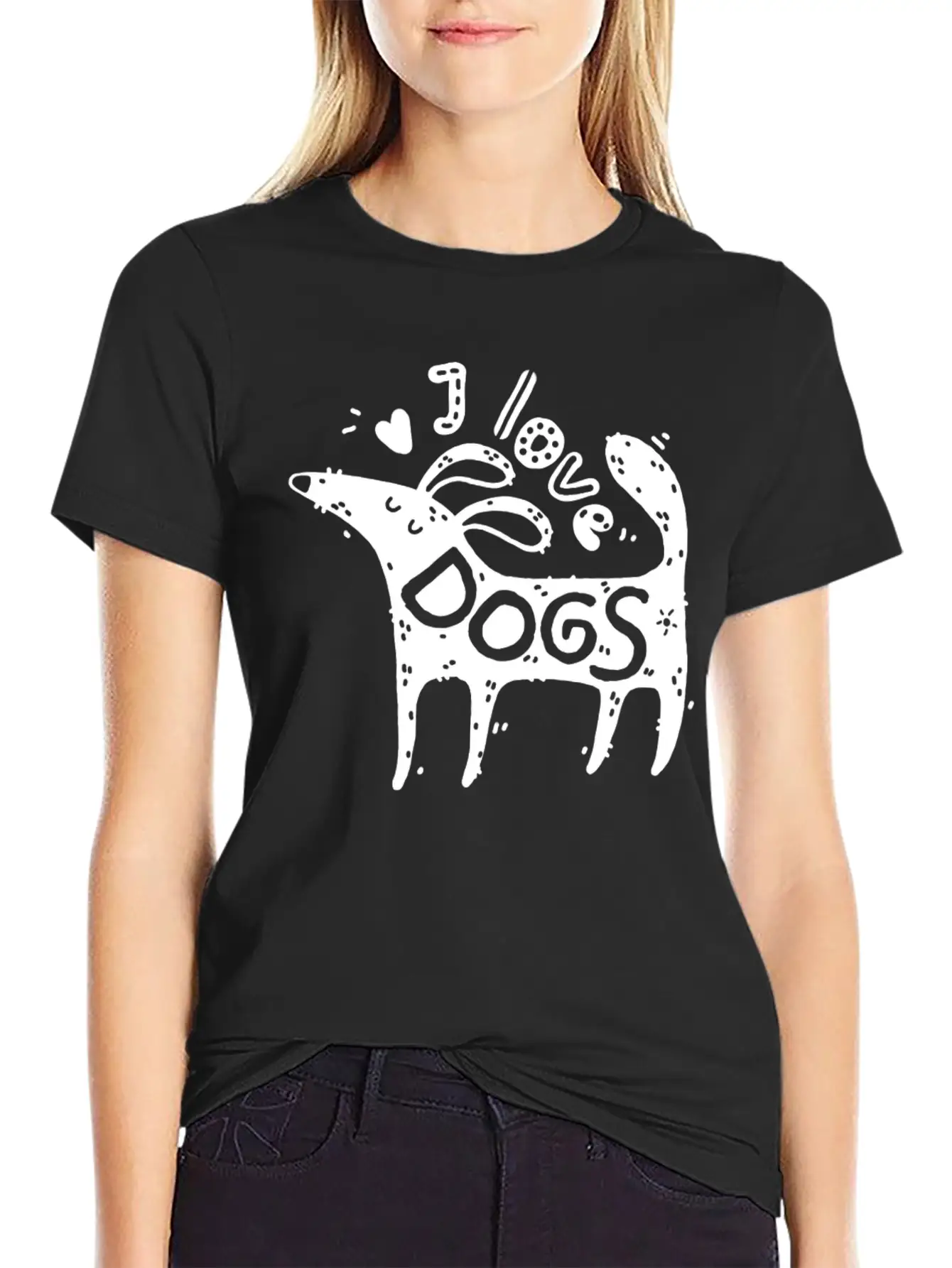 Dog Owner Dog Lover I Love Dogs Pet Puppy Breathable Graphic T-Shirt – Perfect For Casual Days
