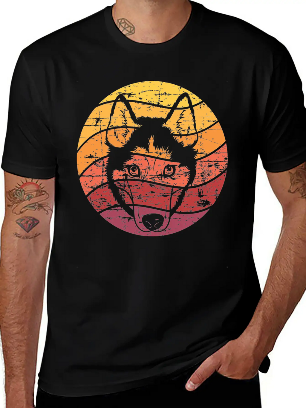Dog Owner Gift Husky Sled Dog Timeless Short Sleeve Tee – Comfy And Minimalist Design