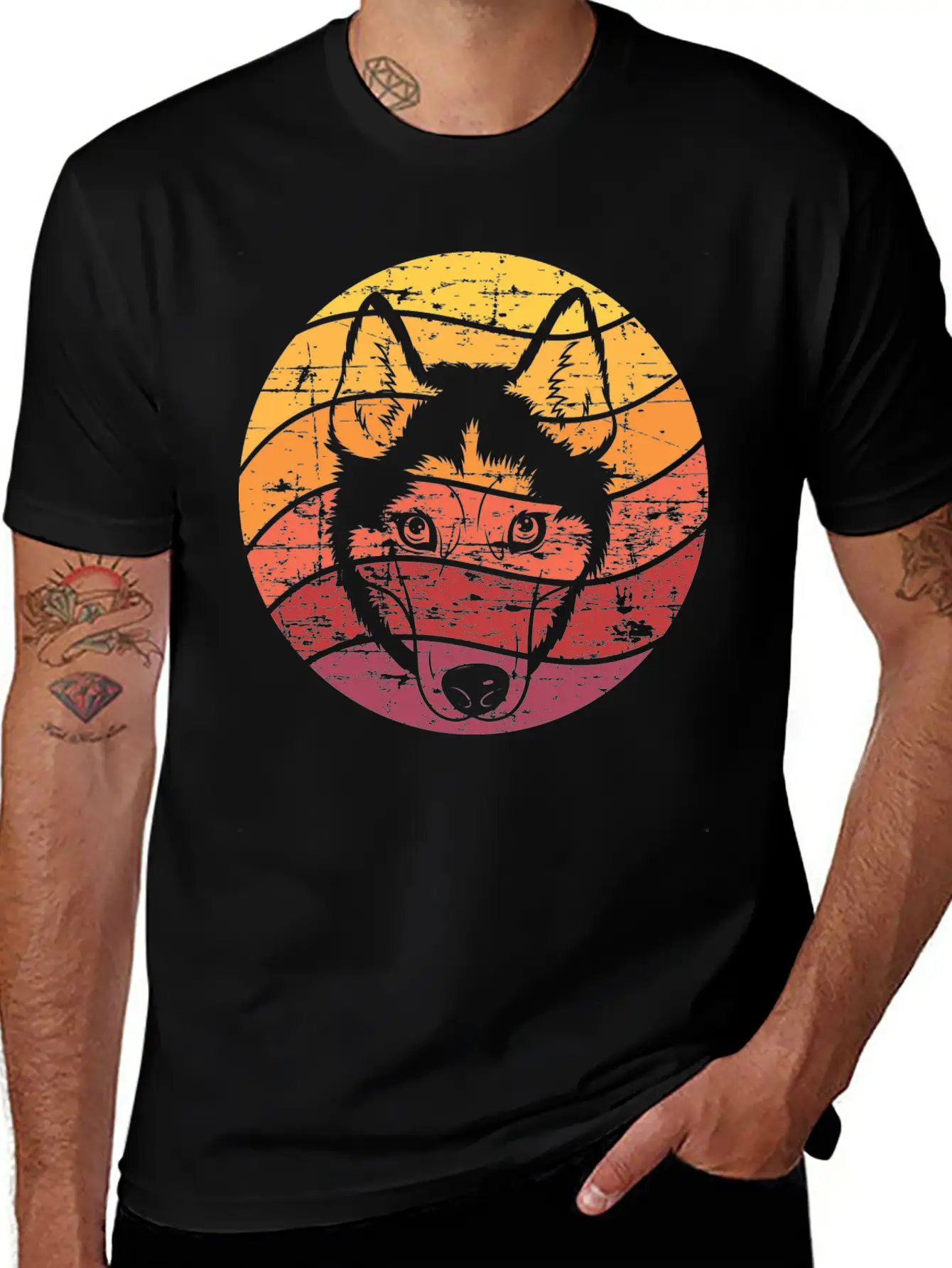 Dog Owner Gift Husky Sled Dog Timeless Short Sleeve Tee – Comfy And Minimalist Design