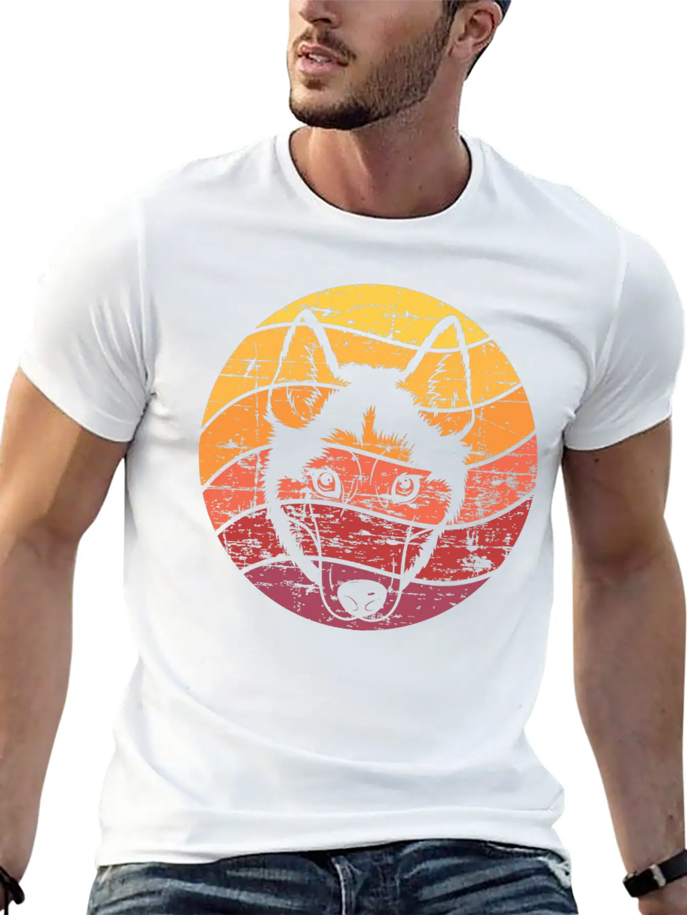 Dog Owner Gift Husky Sled Dog Timeless Short Sleeve Tee – Comfy And Minimalist Design
