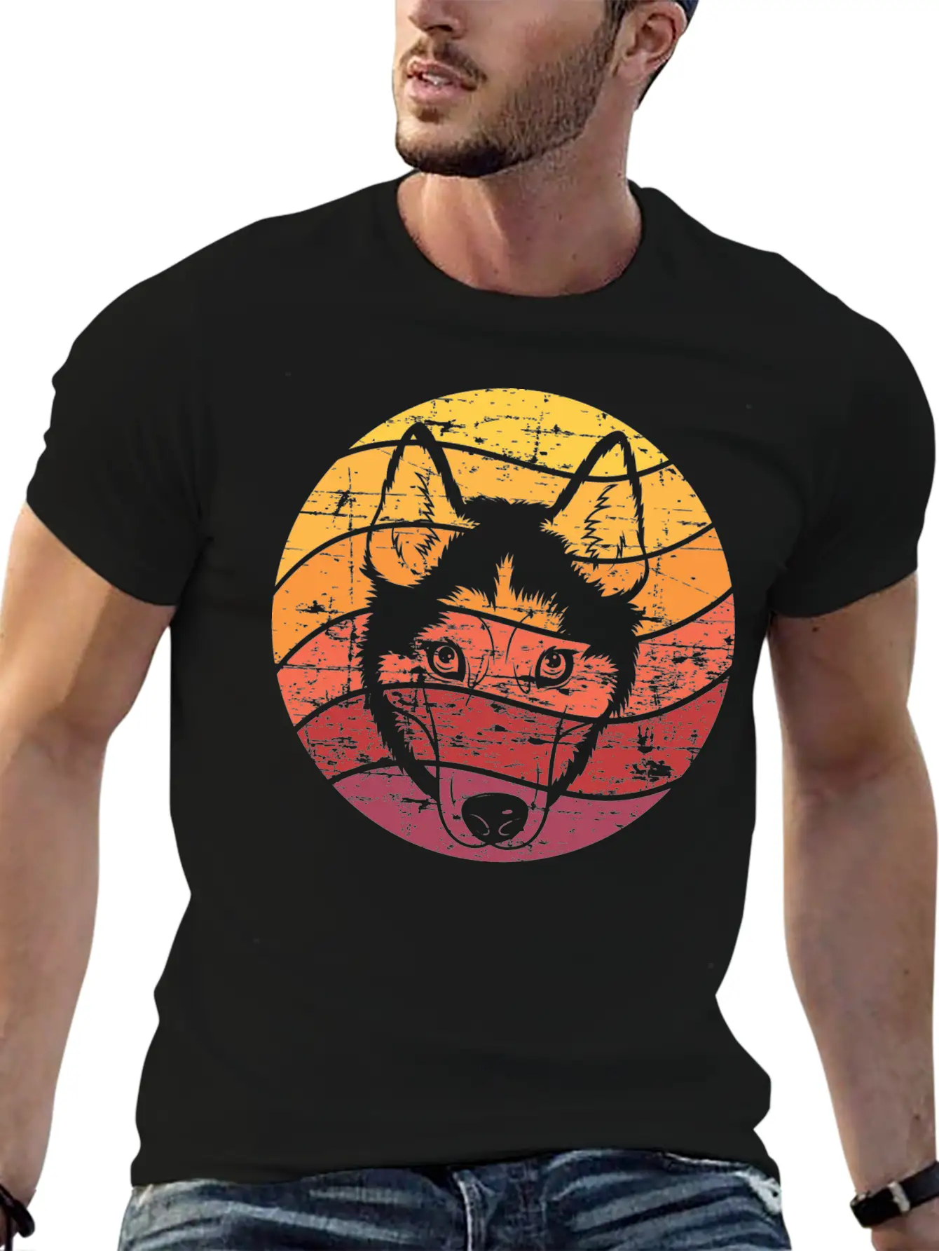 Dog Owner Gift Husky Sled Dog Timeless Short Sleeve Tee – Comfy And Minimalist Design