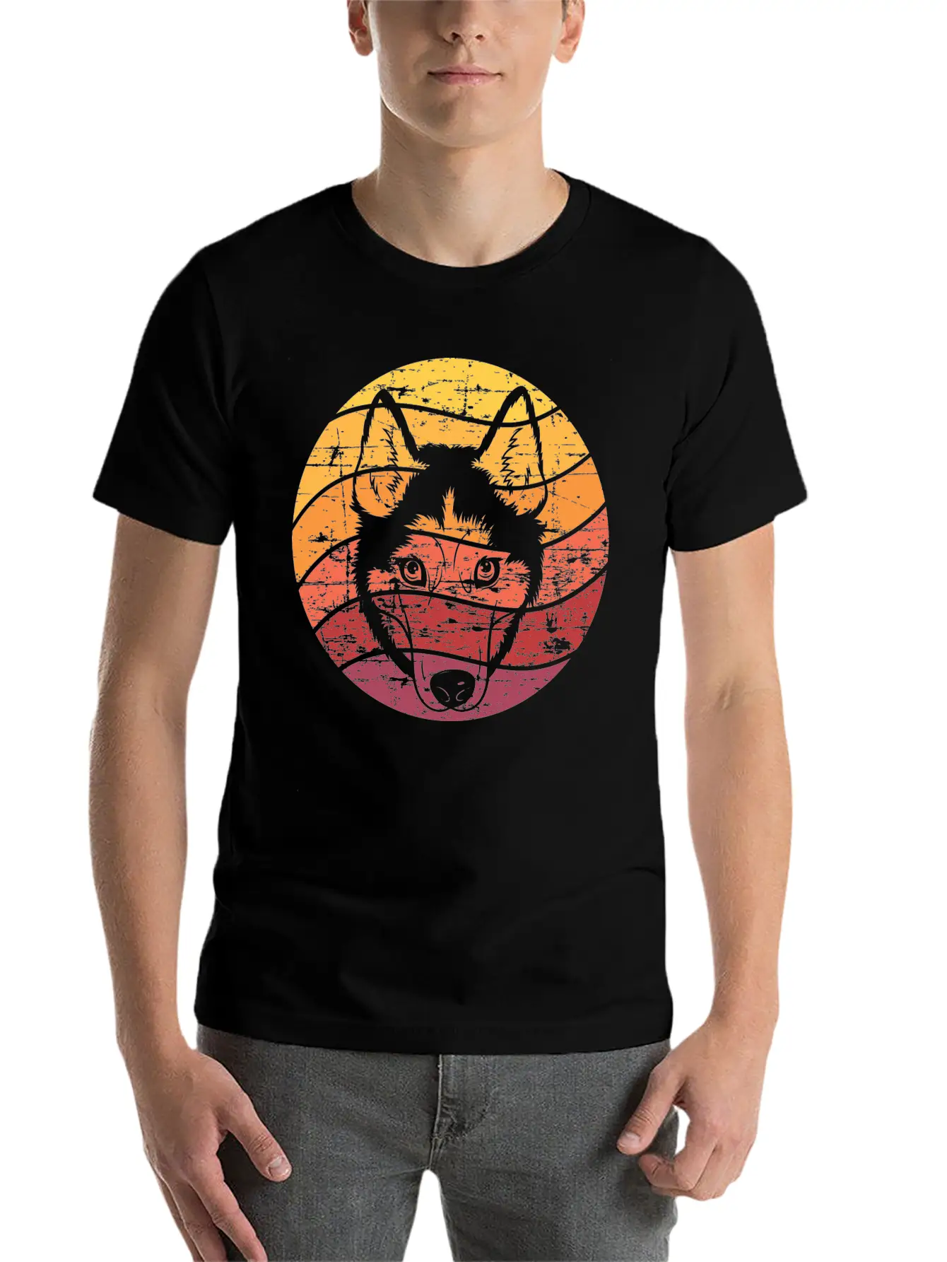 Dog Owner Gift Husky Sled Dog Timeless Short Sleeve Tee – Comfy And Minimalist Design