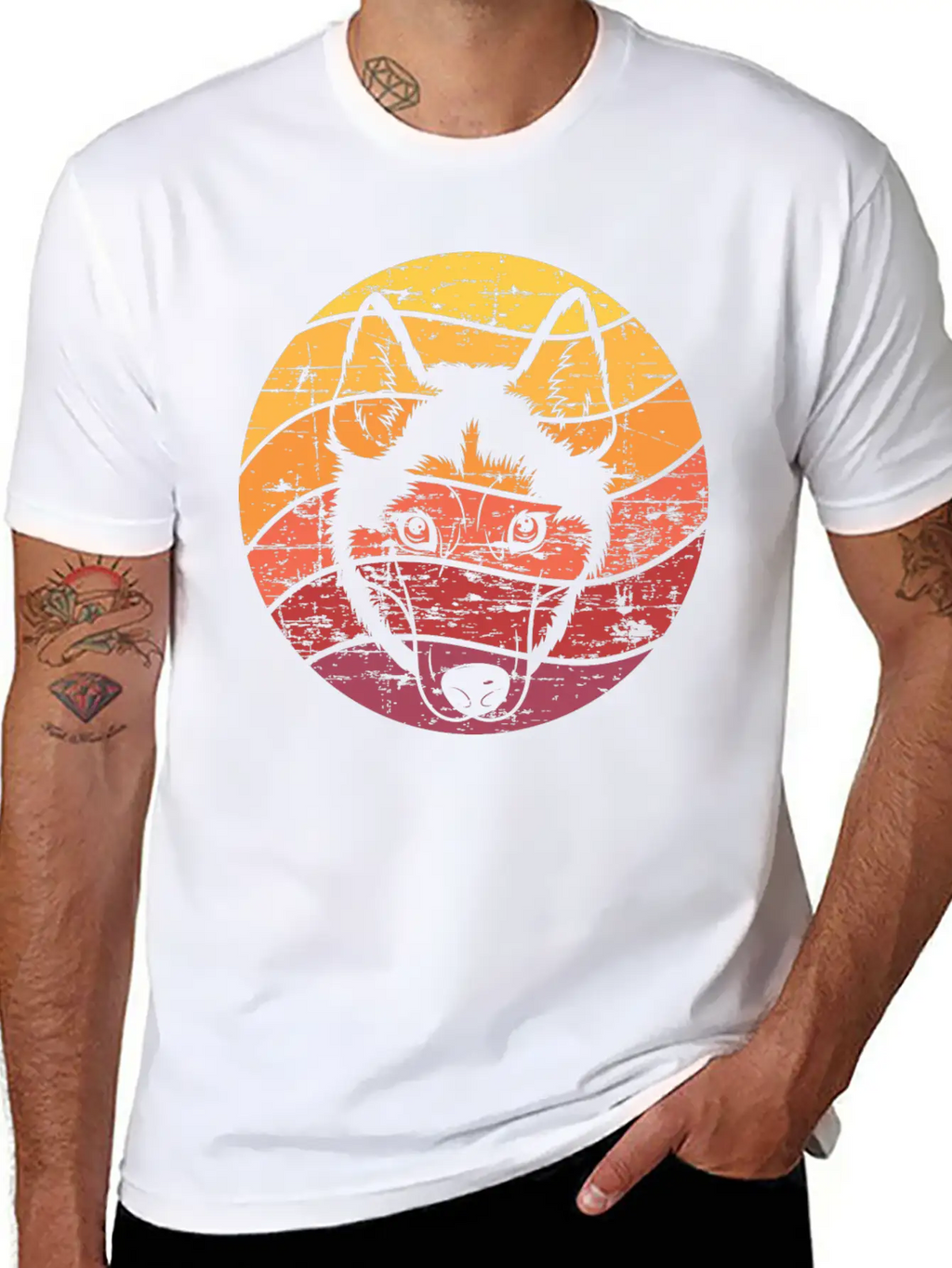 Dog Owner Gift Husky Sled Dog Timeless Short Sleeve Tee – Comfy And Minimalist Design