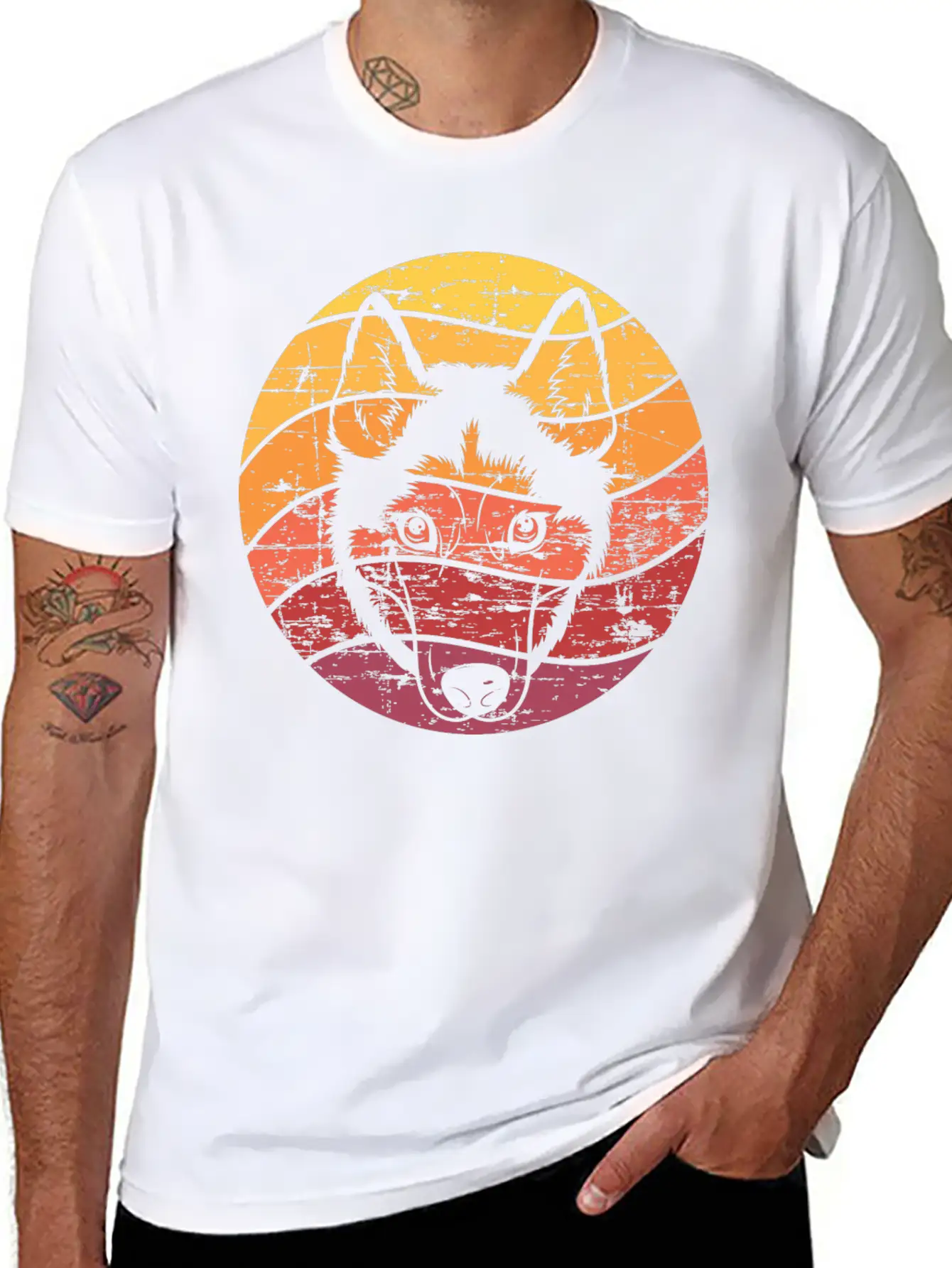 Dog Owner Gift Husky Sled Dog Timeless Short Sleeve Tee – Comfy And Minimalist Design