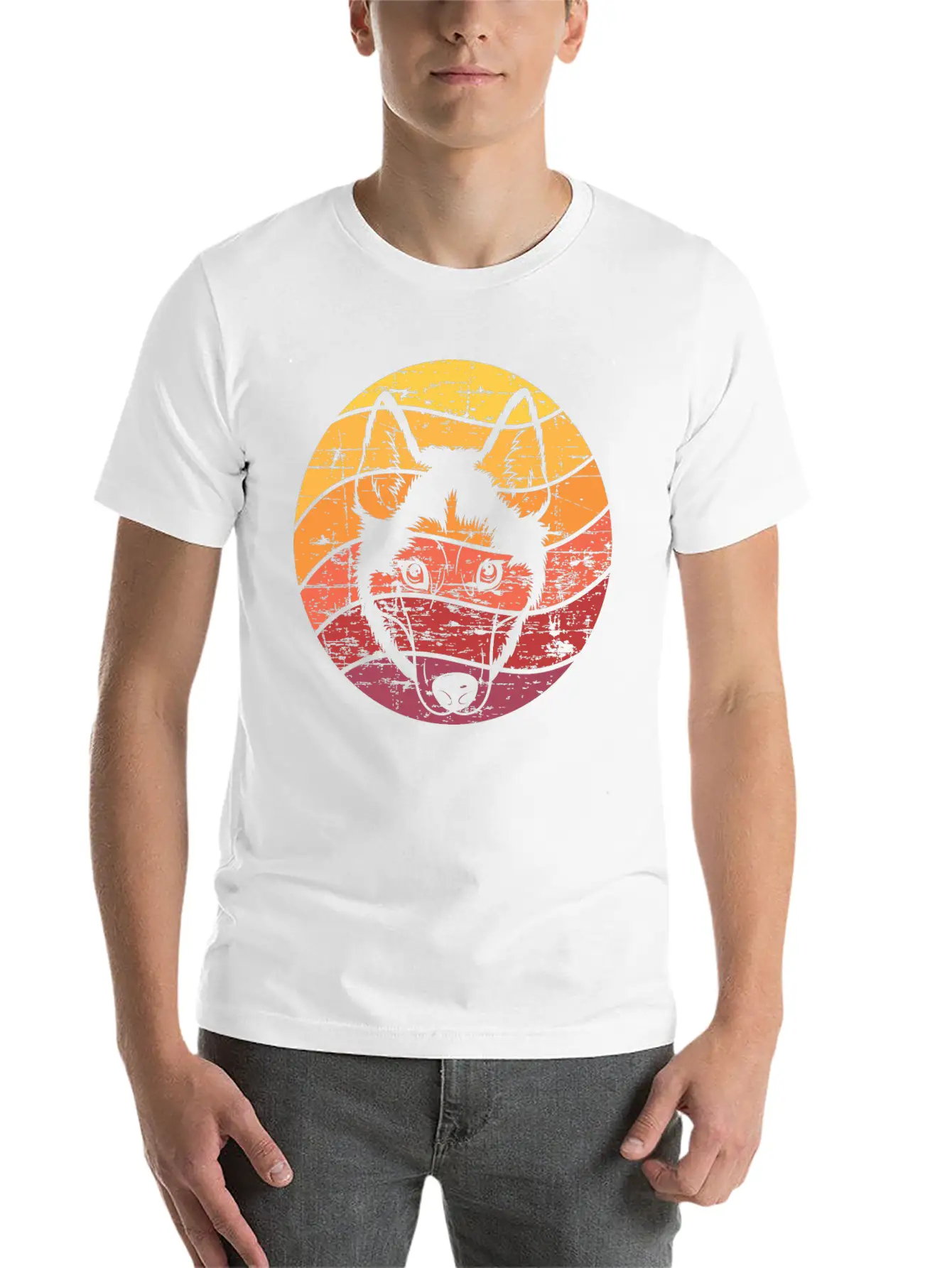 Dog Owner Gift Husky Sled Dog Timeless Short Sleeve Tee – Comfy And Minimalist Design