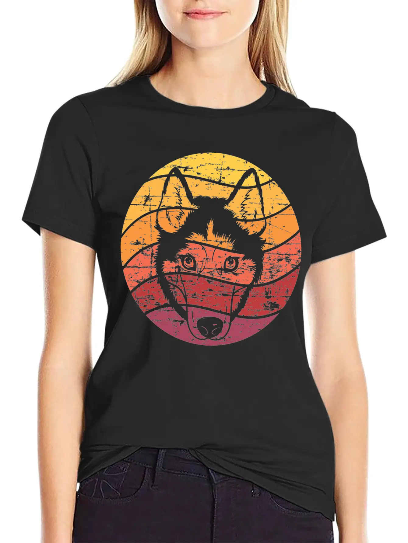 Dog Owner Gift Husky Sled Dog Timeless Short Sleeve Tee – Comfy And Minimalist Design