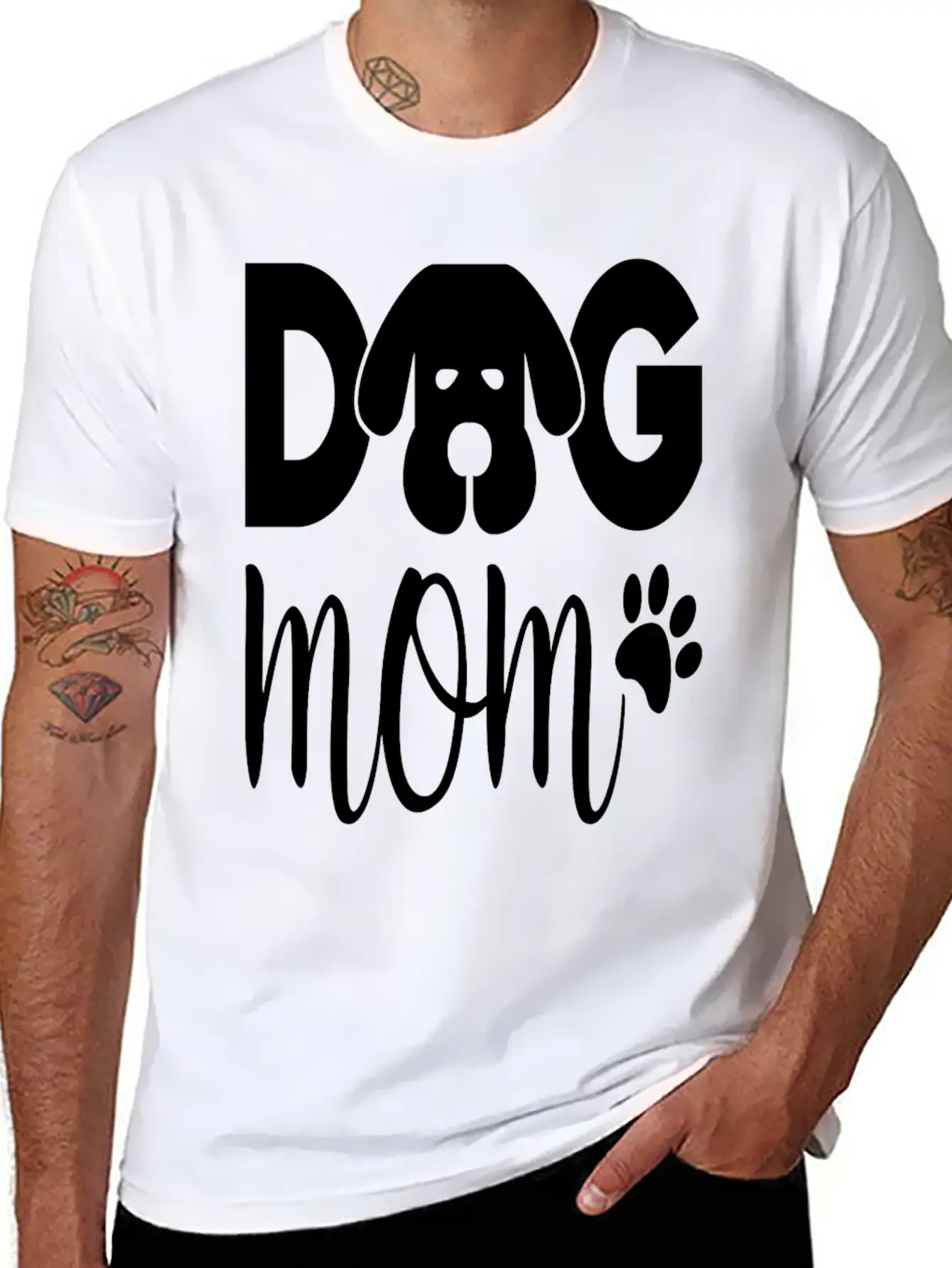 Dog Owner Matching Essential Cotton Tee For Daily Outfits – Unisex Style