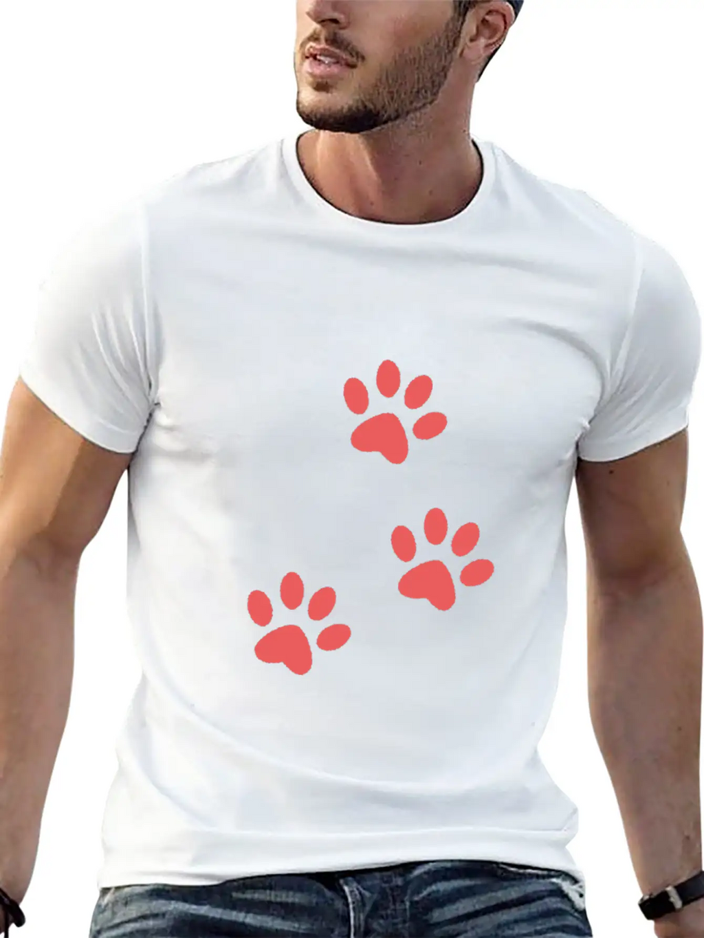 Dog Paw Design For Dog Lover Best Dog Loving Sign Unisex Casual T-Shirt – Clean Design For Daily Comfort