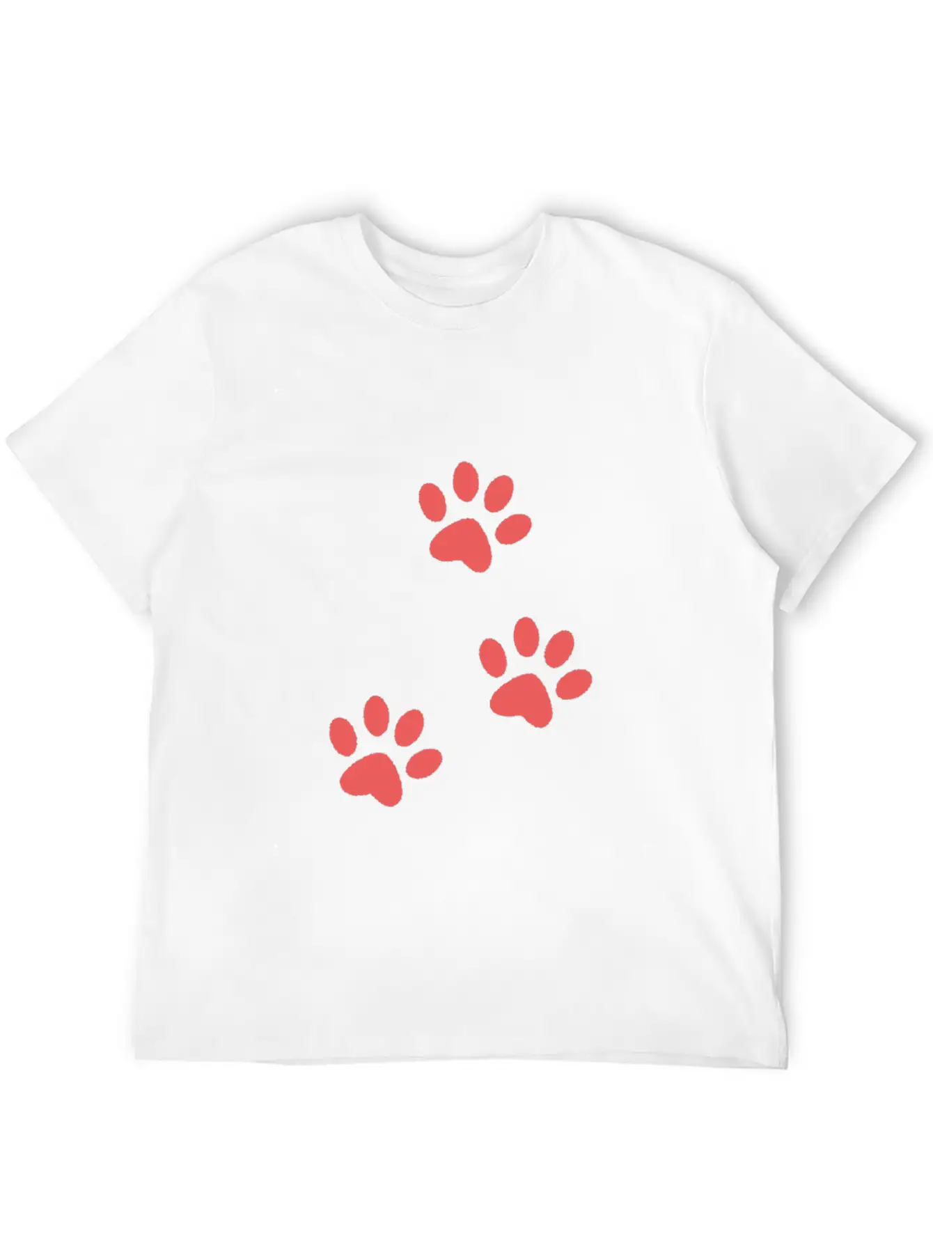 Dog Paw Design For Dog Lover Best Dog Loving Sign Unisex Casual T-Shirt – Clean Design For Daily Comfort