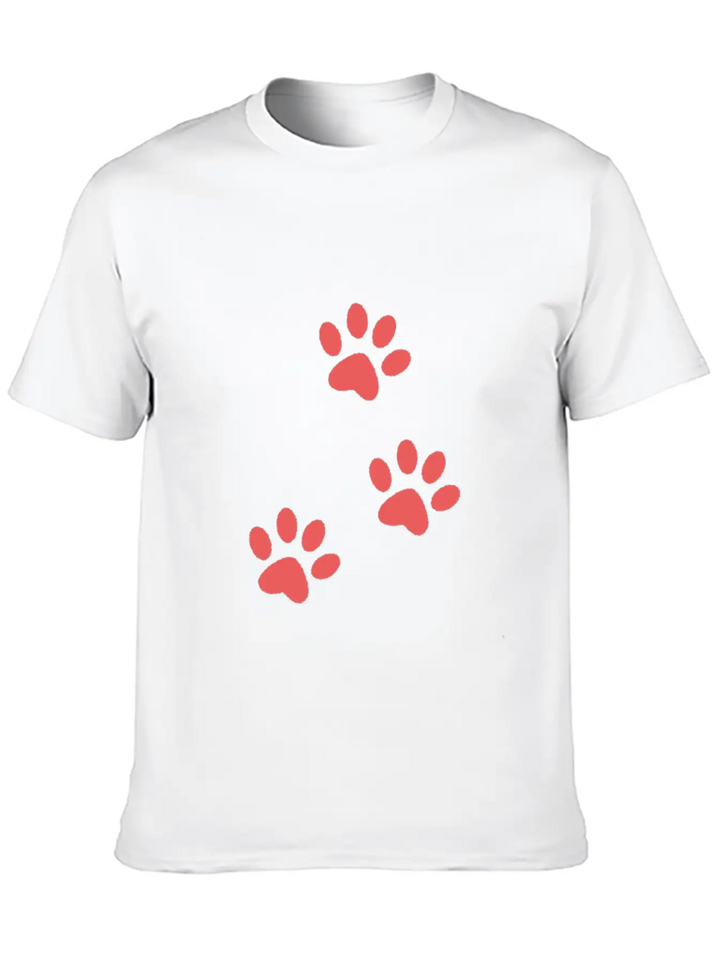 Dog Paw Design For Dog Lover Best Dog Loving Sign Unisex Casual T-Shirt – Clean Design For Daily Comfort