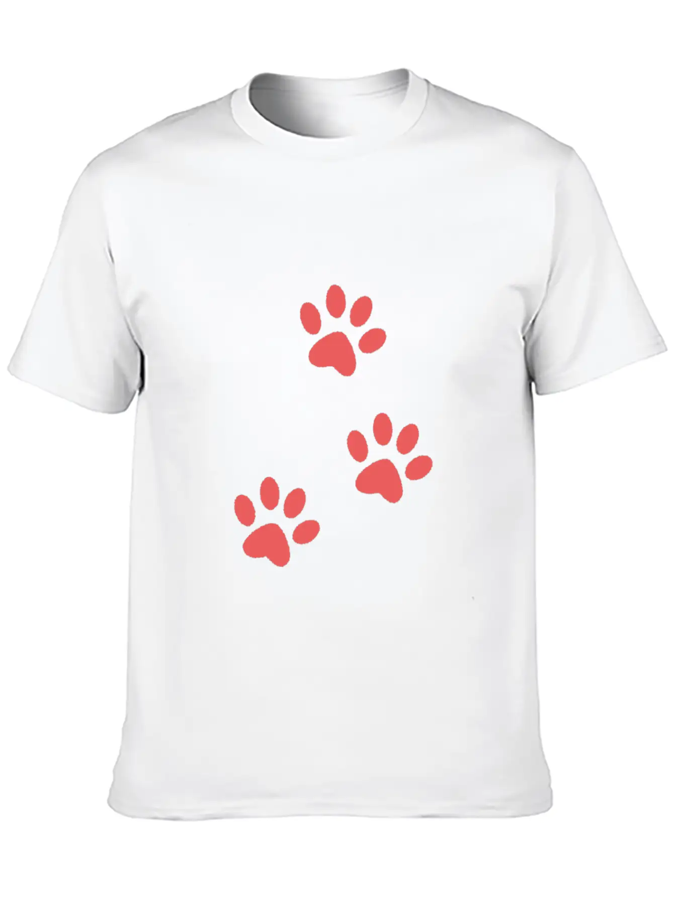 Dog Paw Design For Dog Lover Best Dog Loving Sign Unisex Casual T-Shirt – Clean Design For Daily Comfort