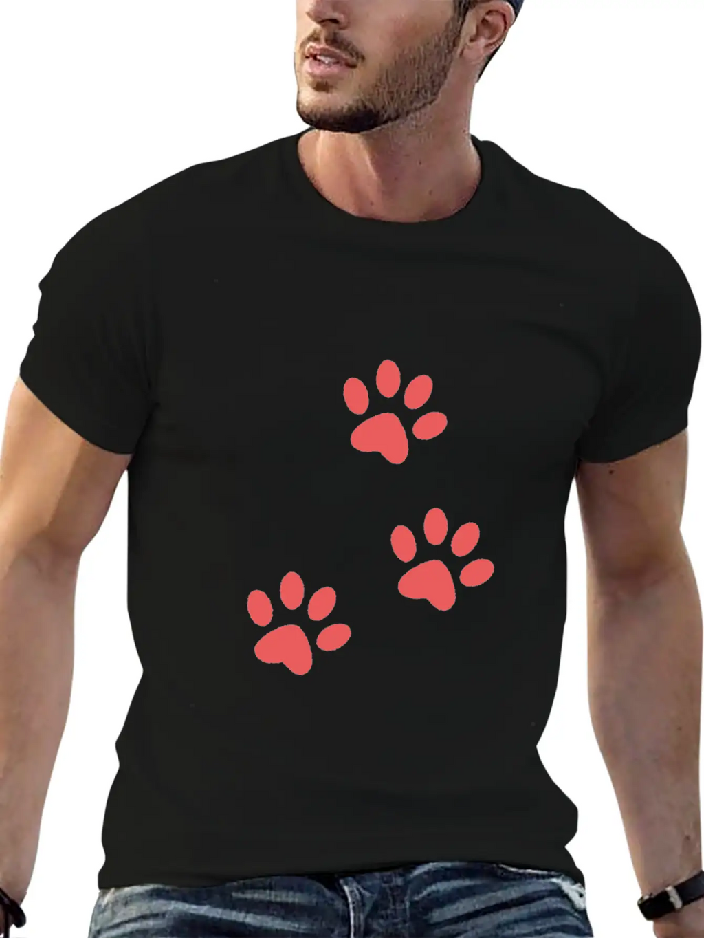 Dog Paw Design For Dog Lover Best Dog Loving Sign Unisex Casual T-Shirt – Clean Design For Daily Comfort