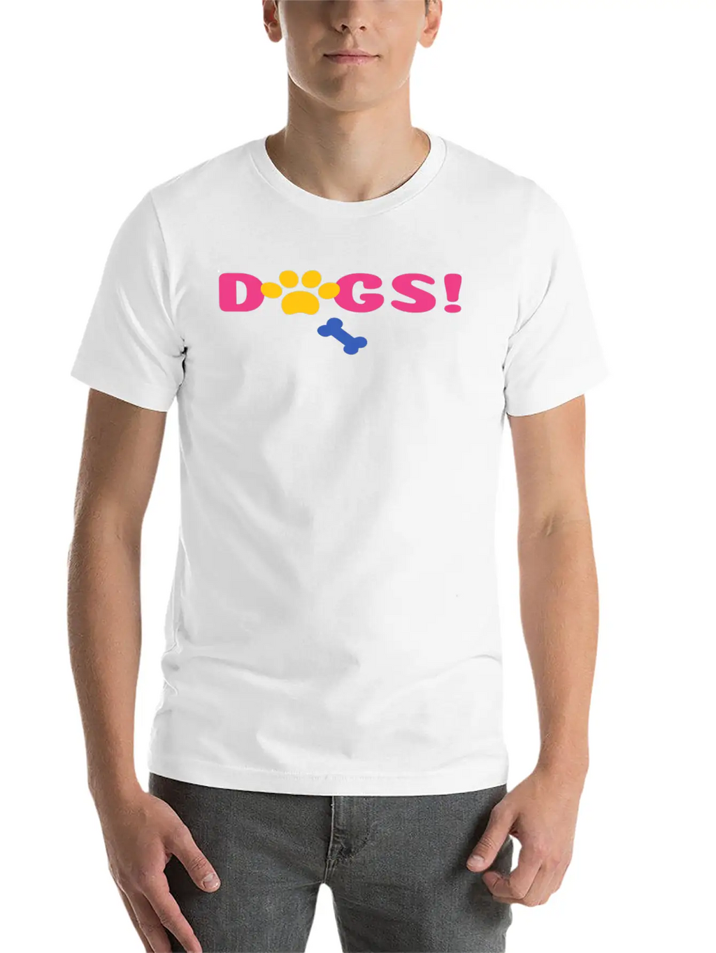 Dog Paw Print Timeless Short Sleeve Tee – Comfy And Minimalist Design