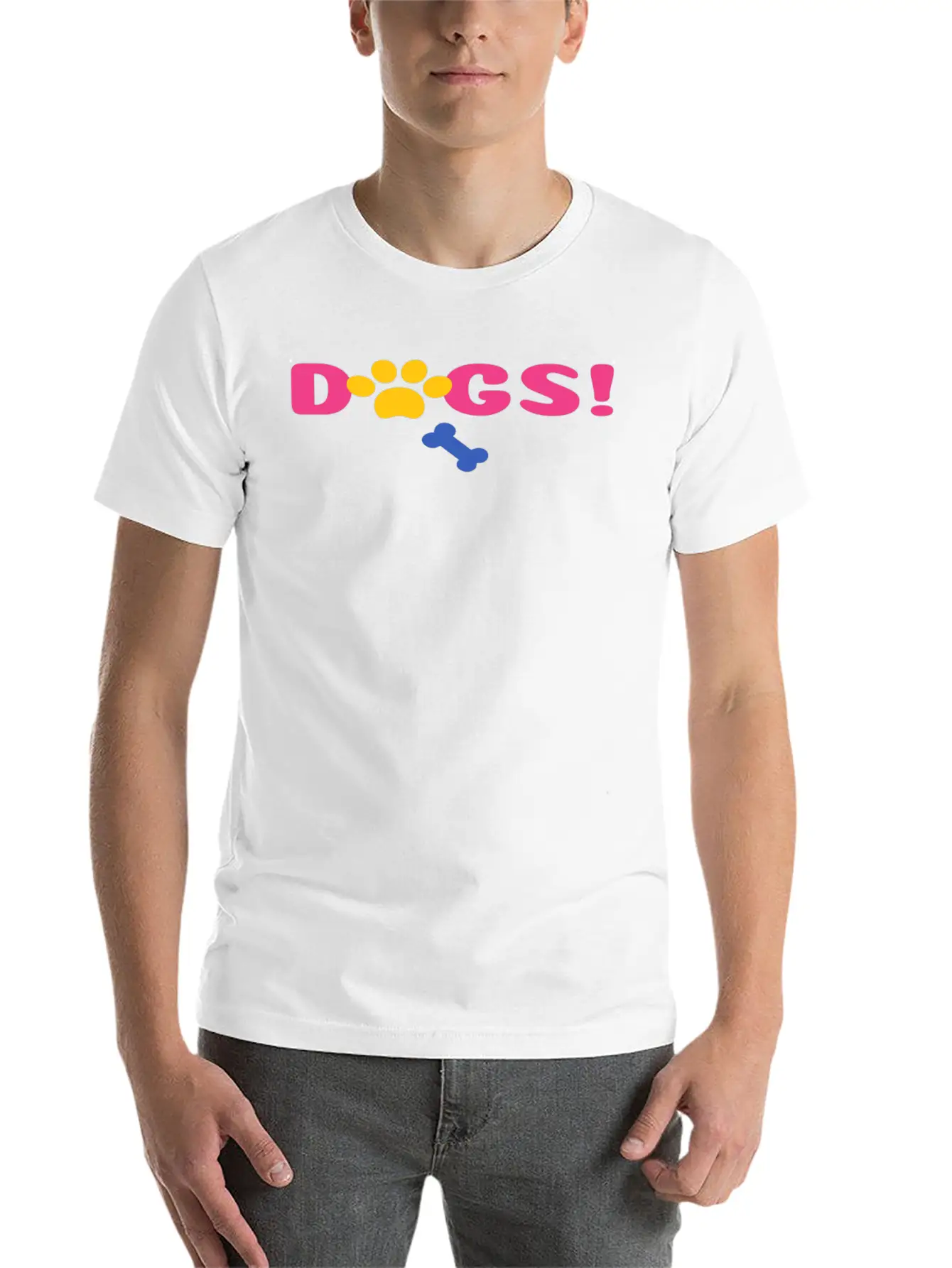 Dog Paw Print Timeless Short Sleeve Tee – Comfy And Minimalist Design