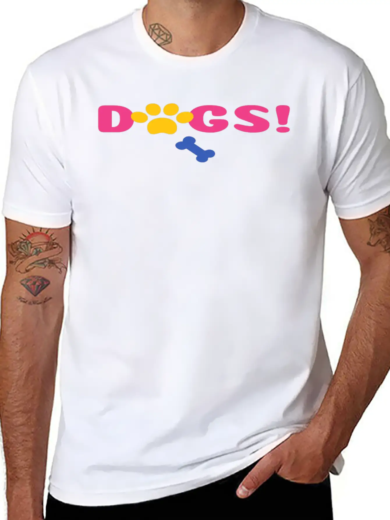 Dog Paw Print Timeless Short Sleeve Tee – Comfy And Minimalist Design