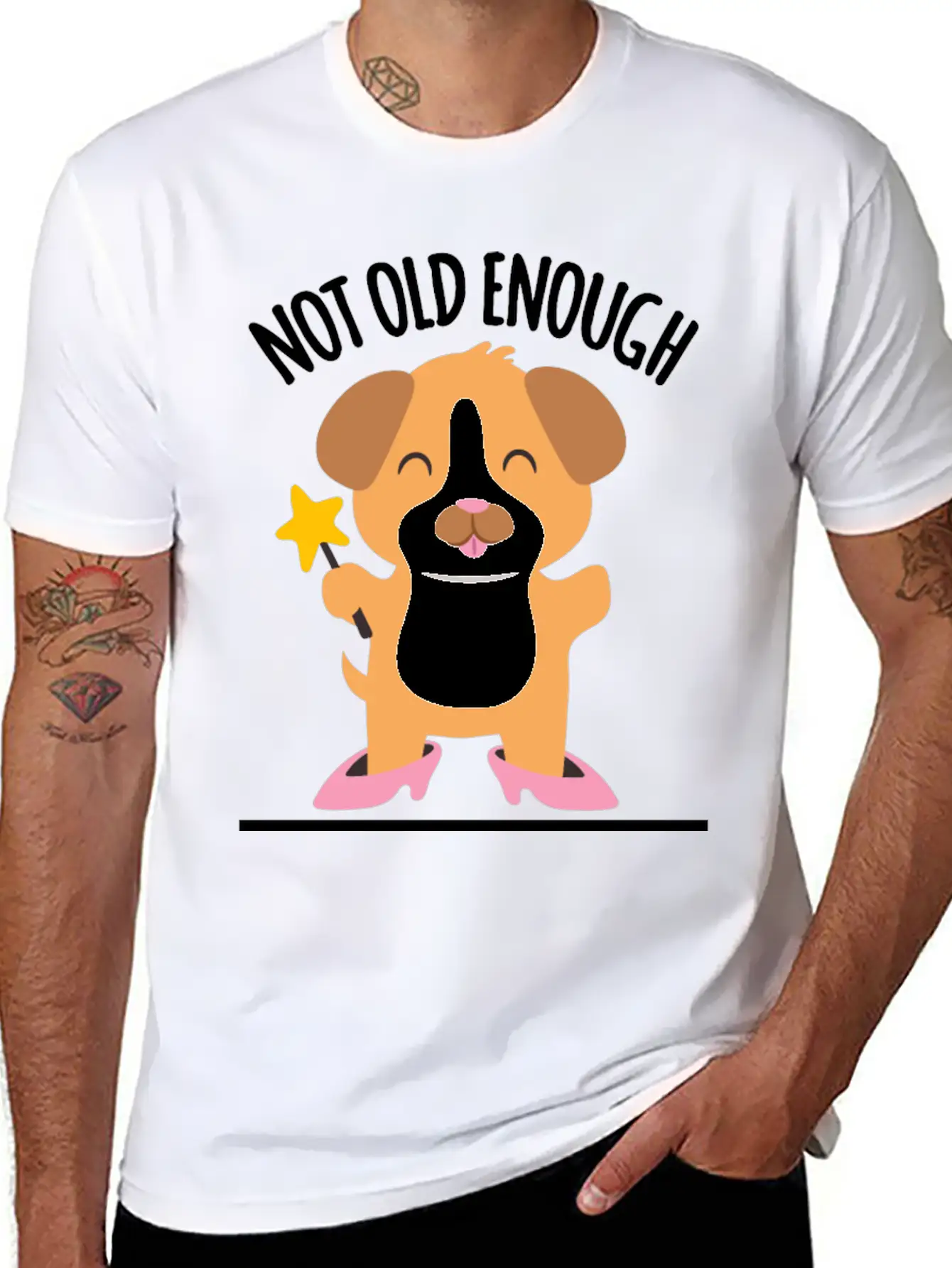 Dog Puppy Child Dog Lovers Funny Unisex Casual T-Shirt – Clean Design For Daily Comfort