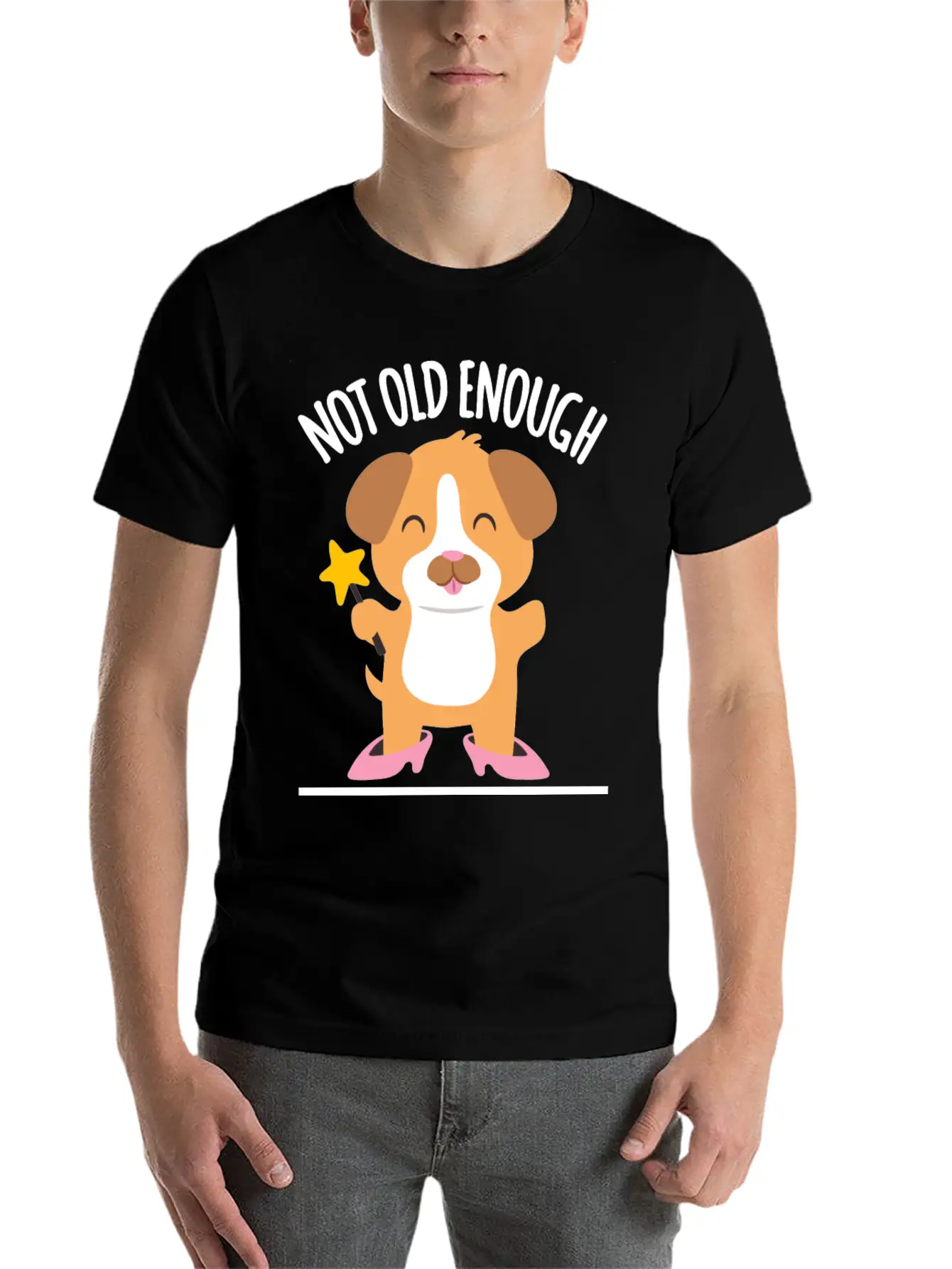 Dog Puppy Child Dog Lovers Funny Unisex Casual T-Shirt – Clean Design For Daily Comfort