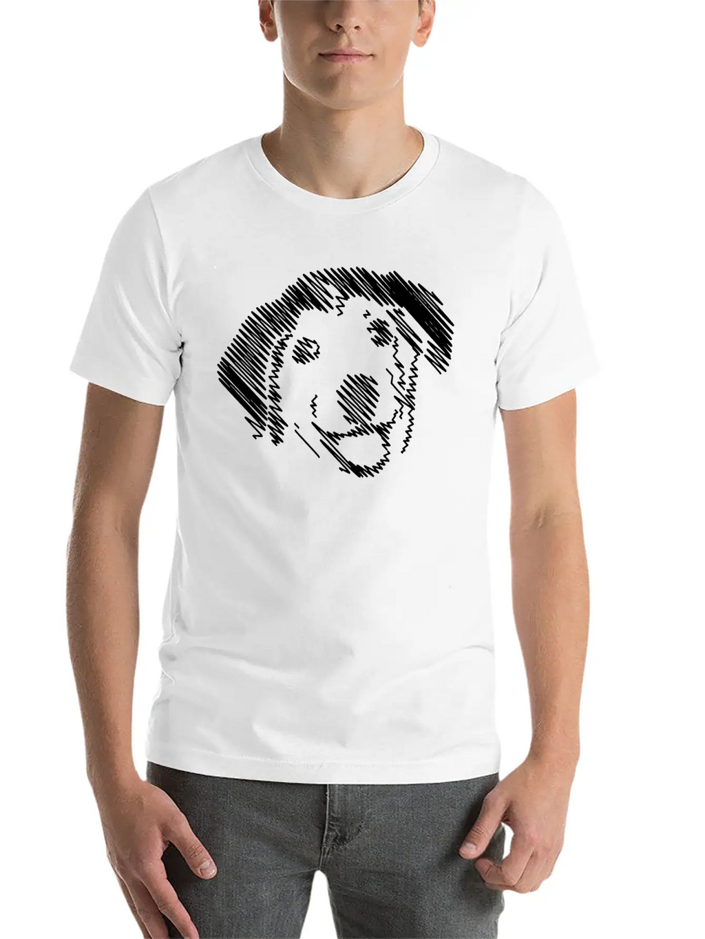 Dog Puppy Gift Idea Design Graphic Art Exclusive Classic Cotton Tee – Unisex Comfort For Any Season