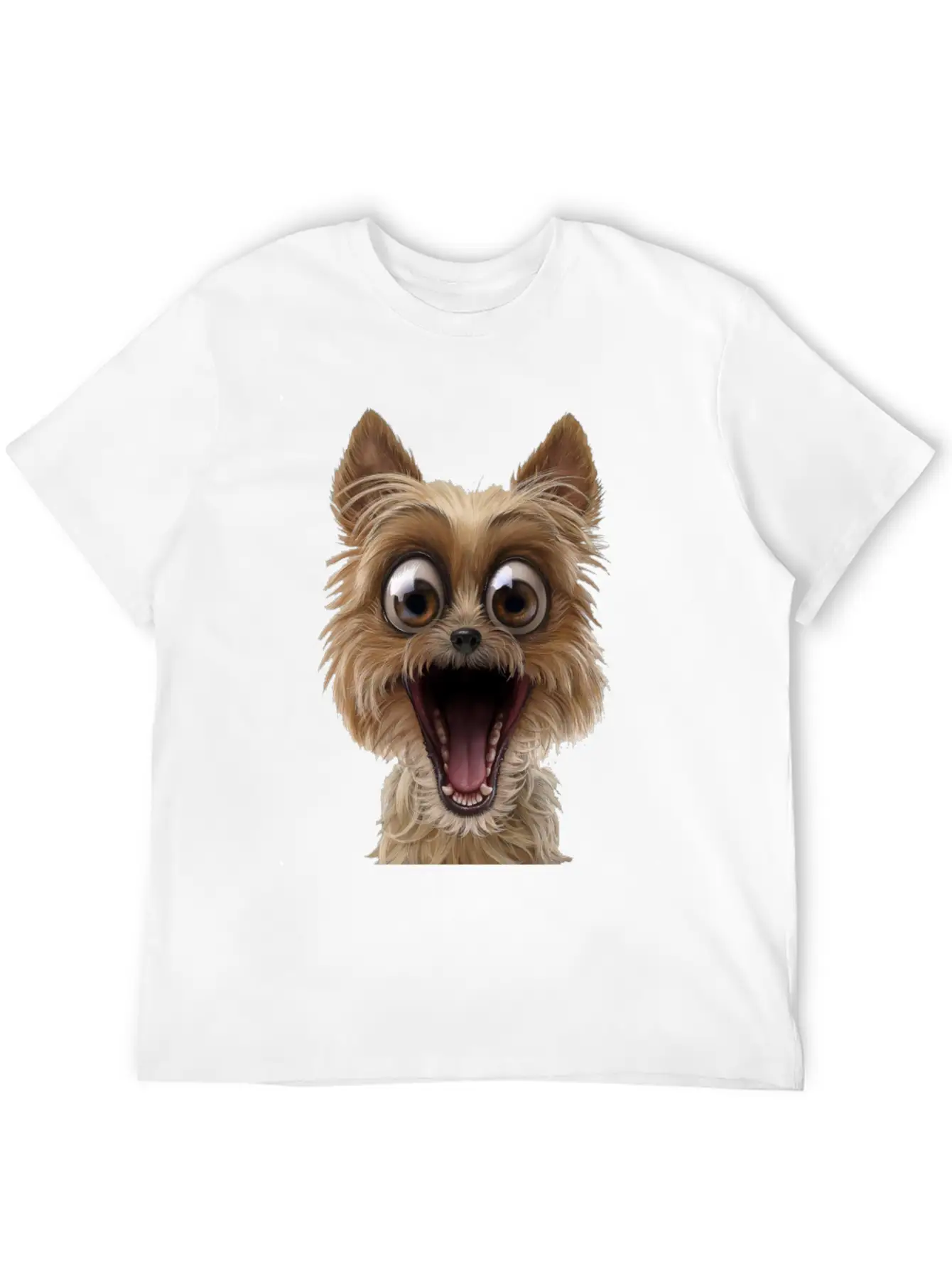 Dog Puppy Pet Surprise Timeless Short Sleeve Tee – Comfy And Minimalist Design