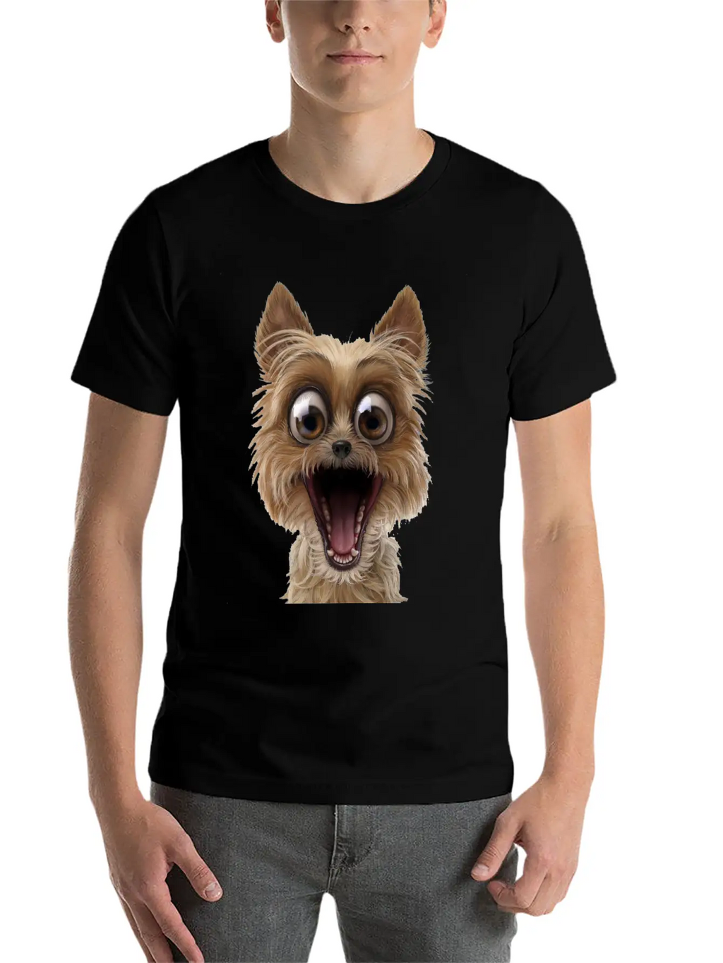 Dog Puppy Pet Surprise Timeless Short Sleeve Tee – Comfy And Minimalist Design