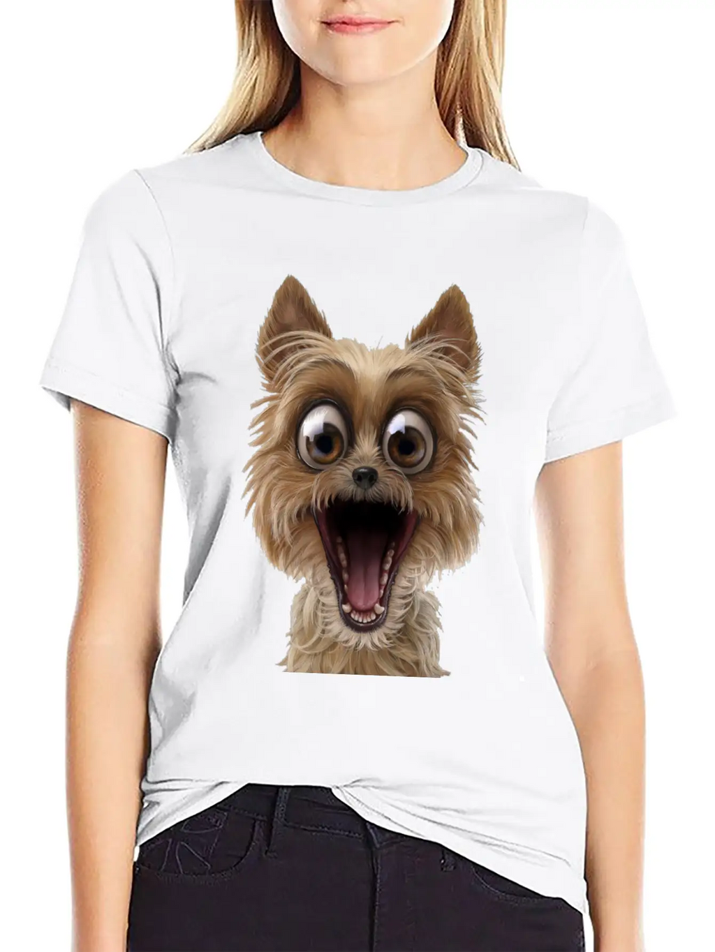 Dog Puppy Pet Surprise Timeless Short Sleeve Tee – Comfy And Minimalist Design