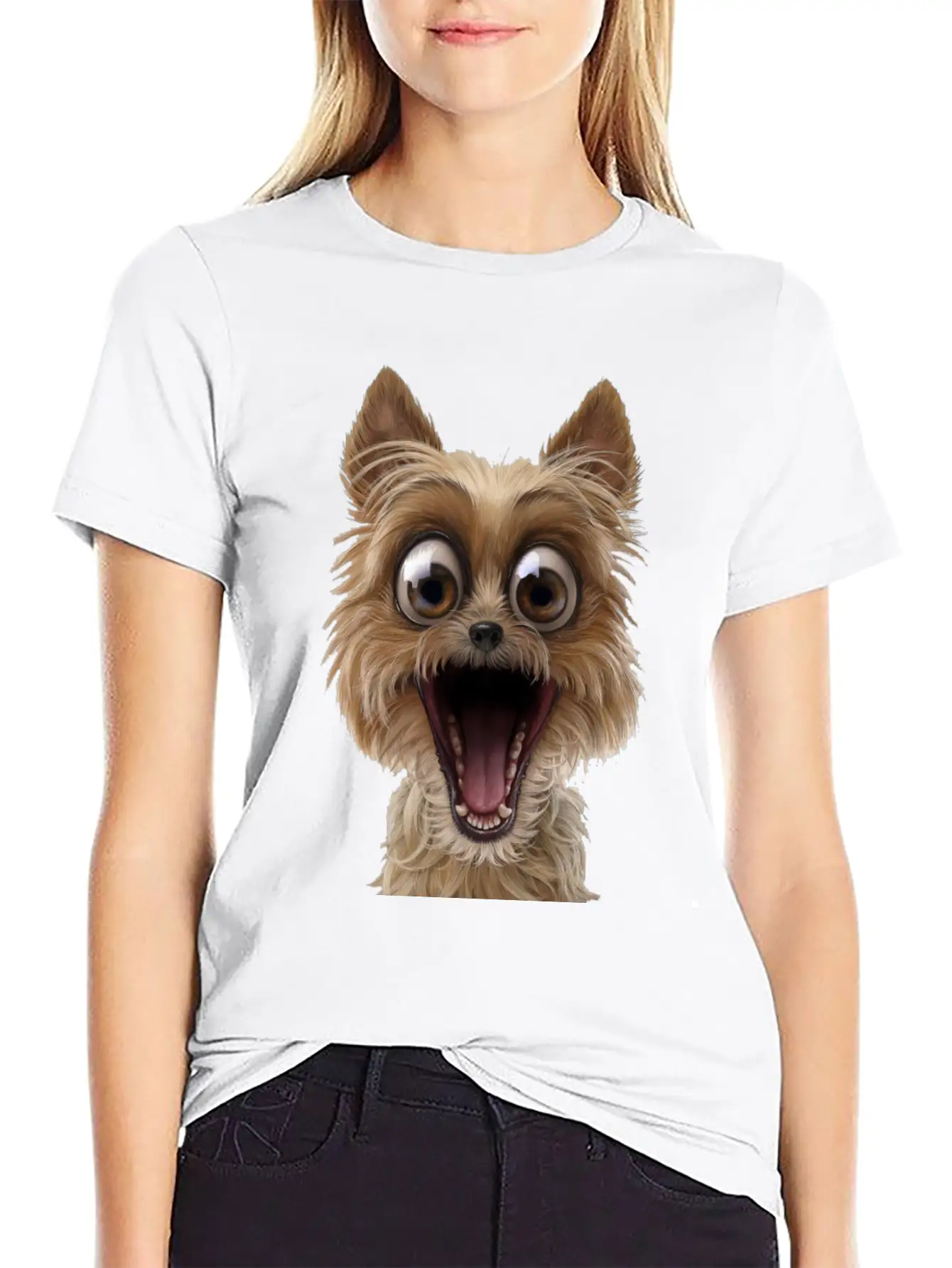 Dog Puppy Pet Surprise Timeless Short Sleeve Tee – Comfy And Minimalist Design