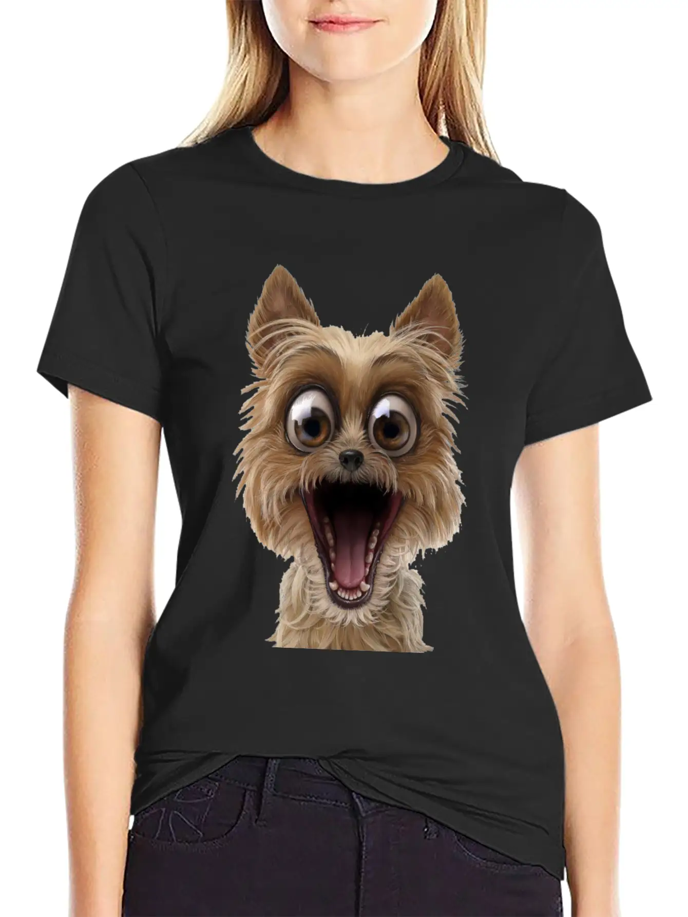 Dog Puppy Pet Surprise Timeless Short Sleeve Tee – Comfy And Minimalist Design