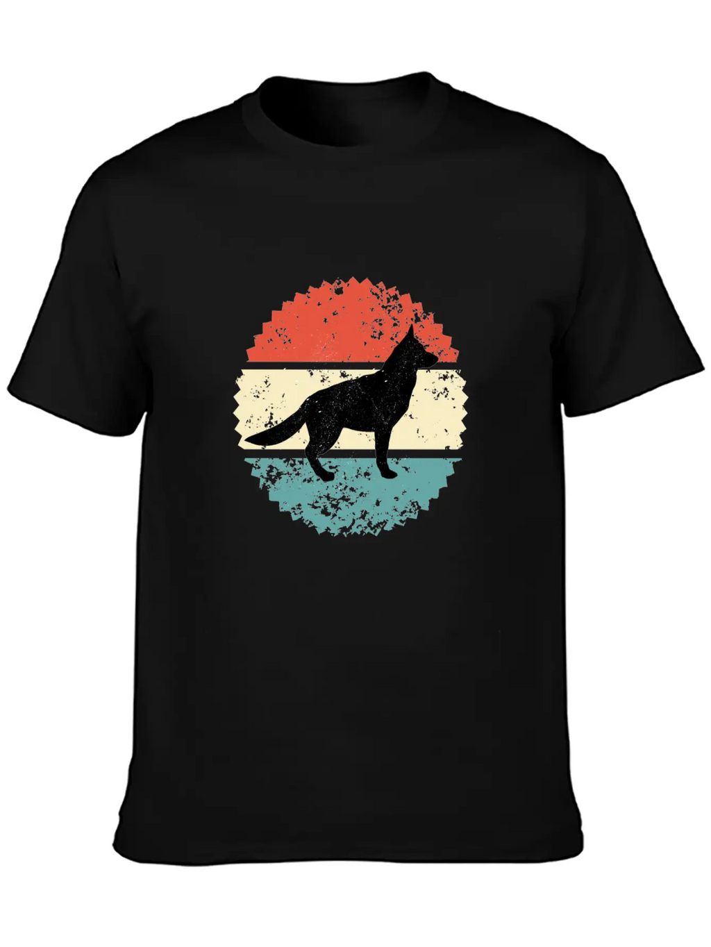 Dog Retro Style Classic Cotton Tee – Unisex Comfort For Any Season
