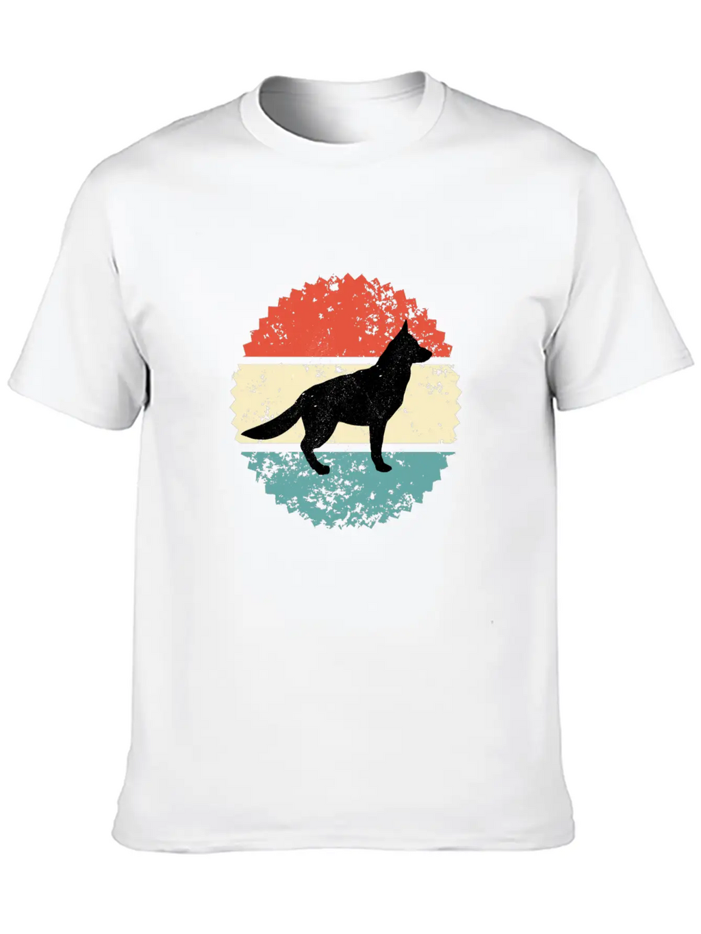 Dog Retro Style Classic Cotton Tee – Unisex Comfort For Any Season