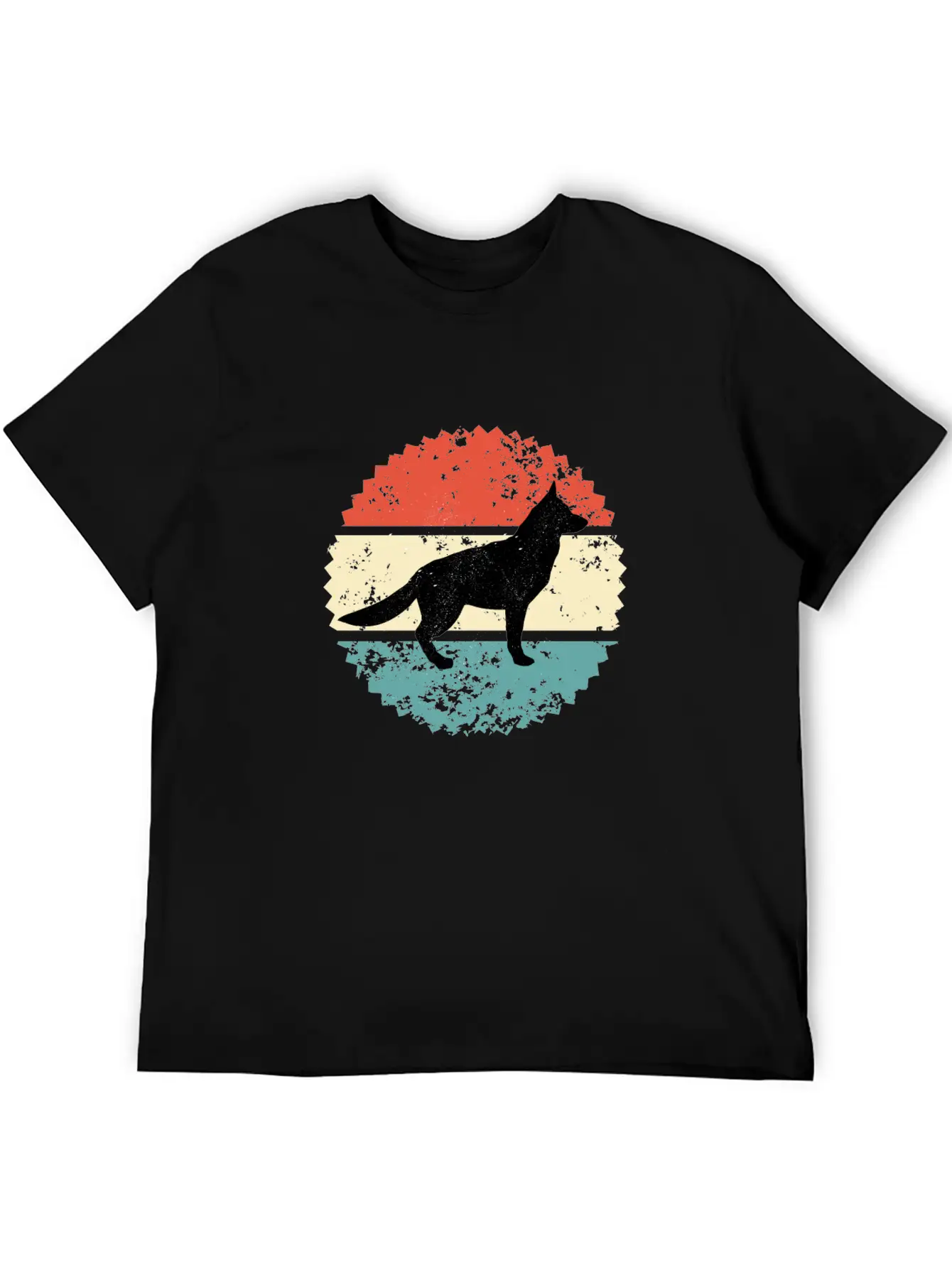 Dog Retro Style Classic Cotton Tee – Unisex Comfort For Any Season