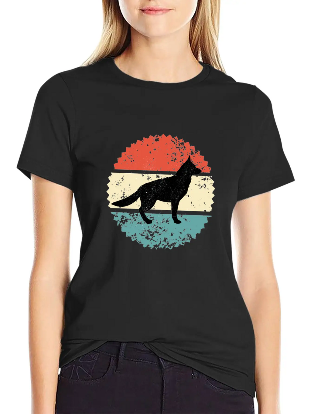 Dog Retro Style Classic Cotton Tee – Unisex Comfort For Any Season
