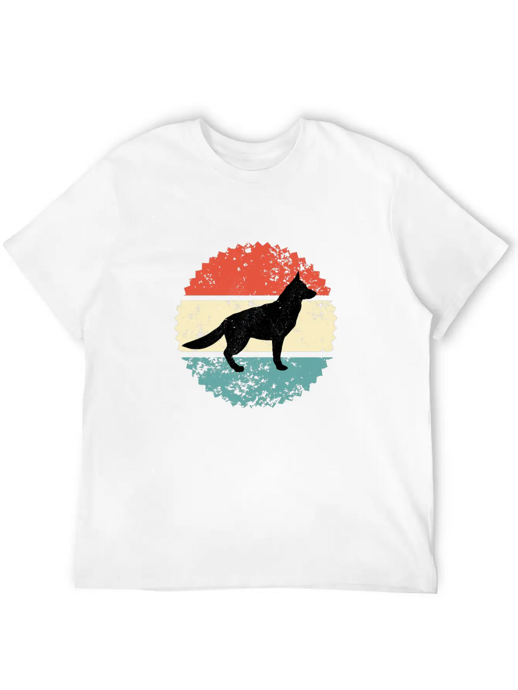 Dog Retro Style Classic Cotton Tee – Unisex Comfort For Any Season