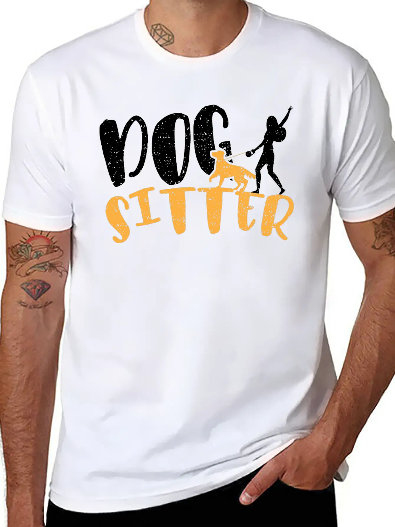 Dog Sitter - Dogs Stylish Everyday T-Shirt – Unisex Basic Cotton Tee