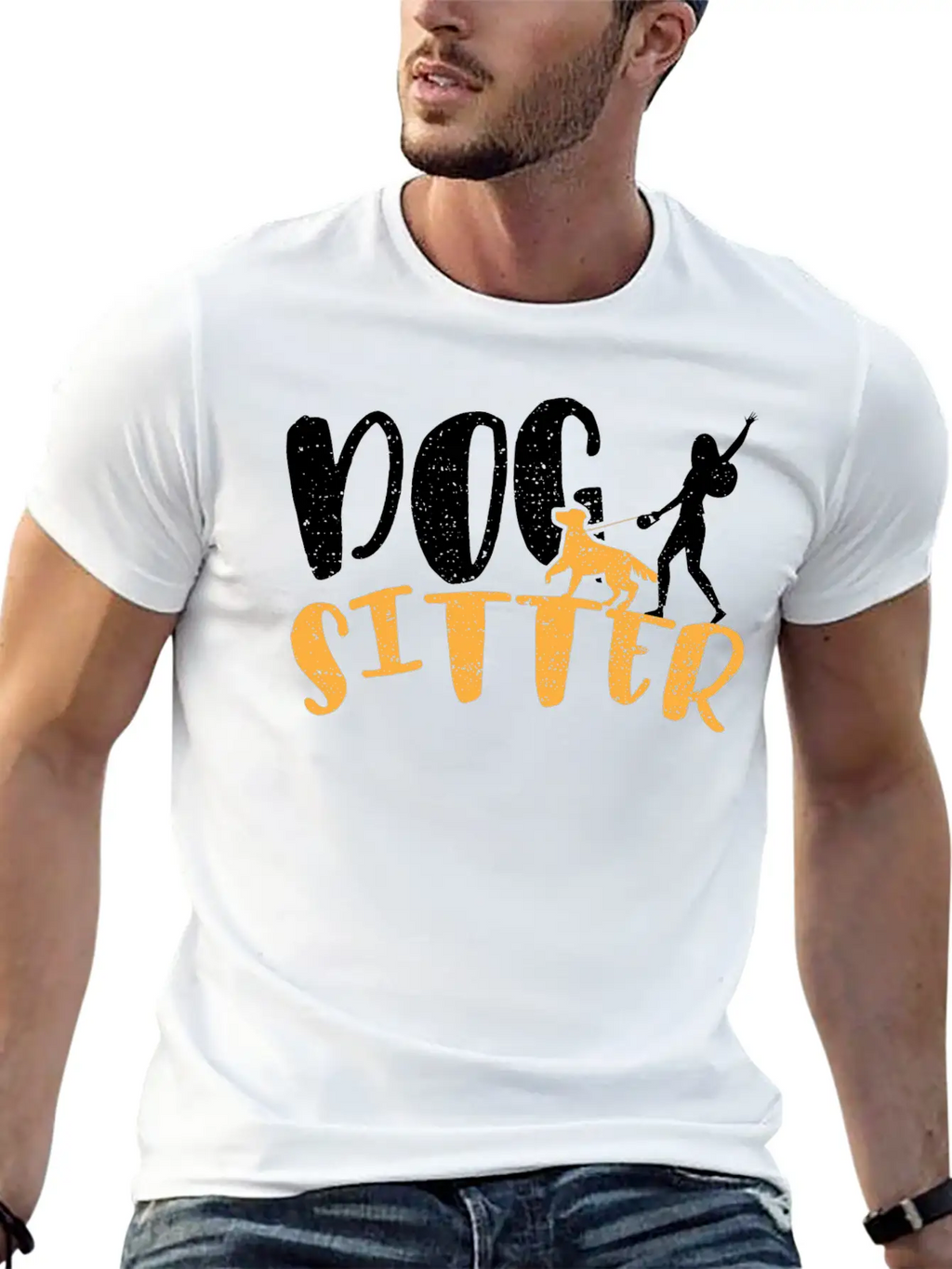 Dog Sitter - Dogs Stylish Everyday T-Shirt – Unisex Basic Cotton Tee